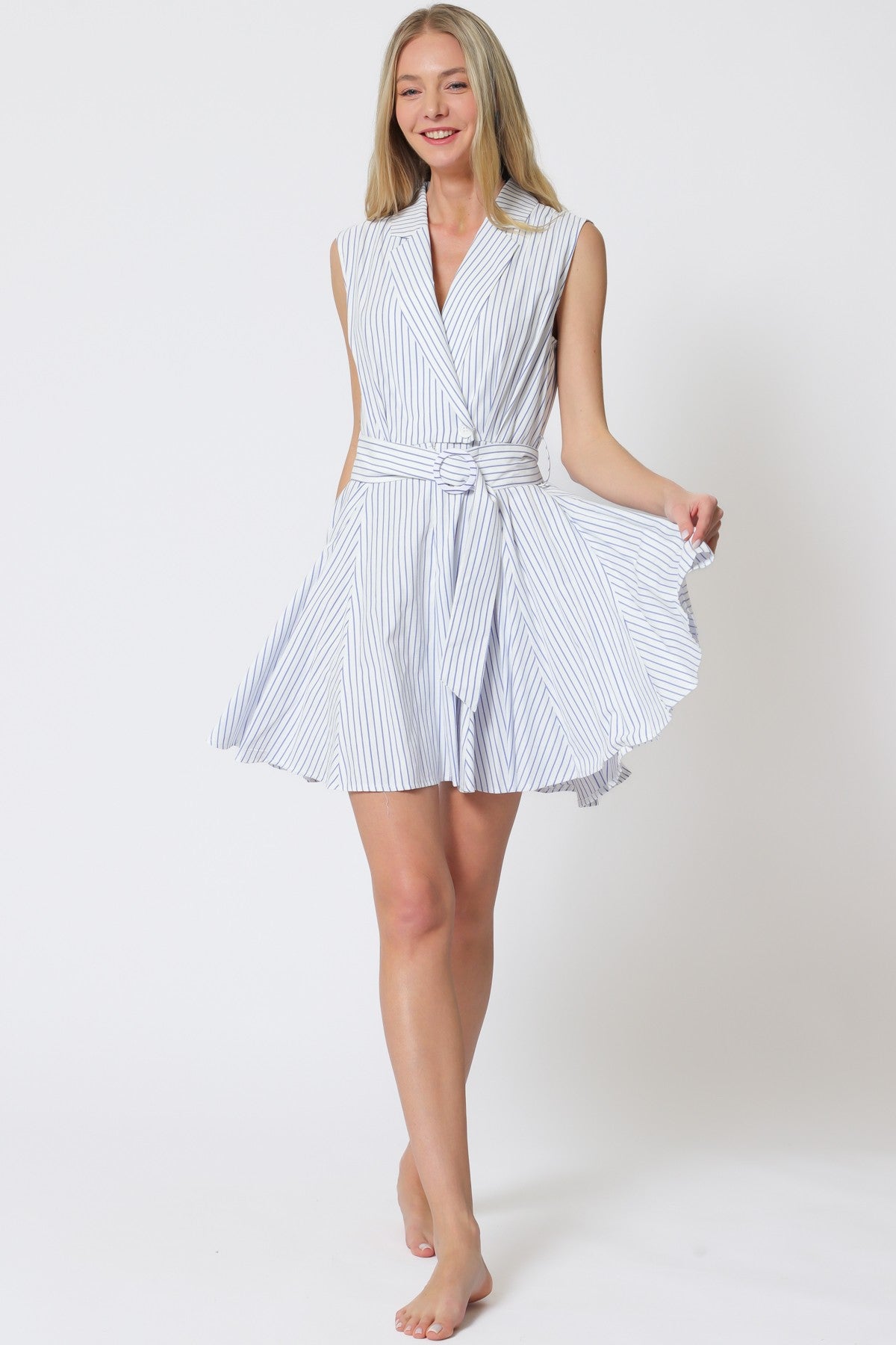 NYLAND Harmony Shoulder Pad Mini Dress