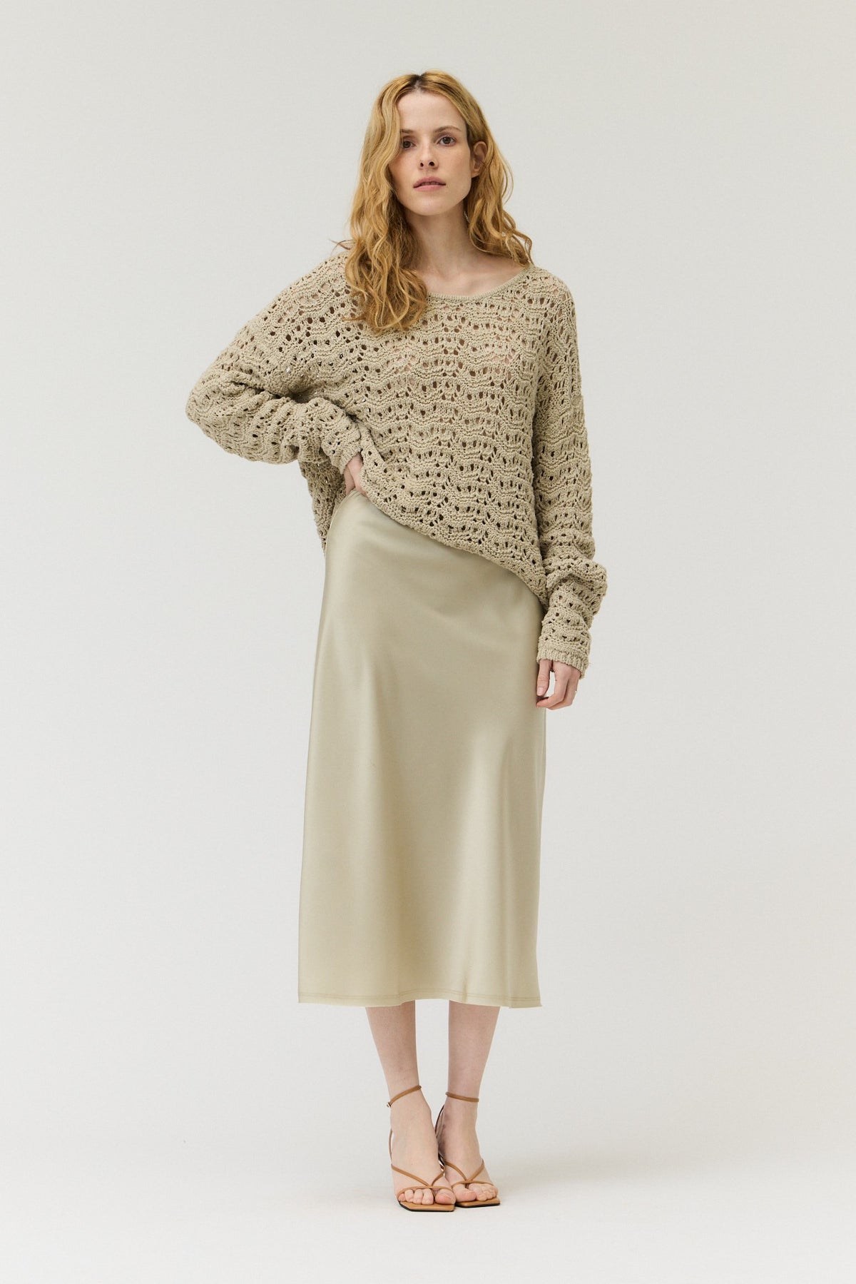 NYLAND Raine Satin Mermaid Fit Skirt