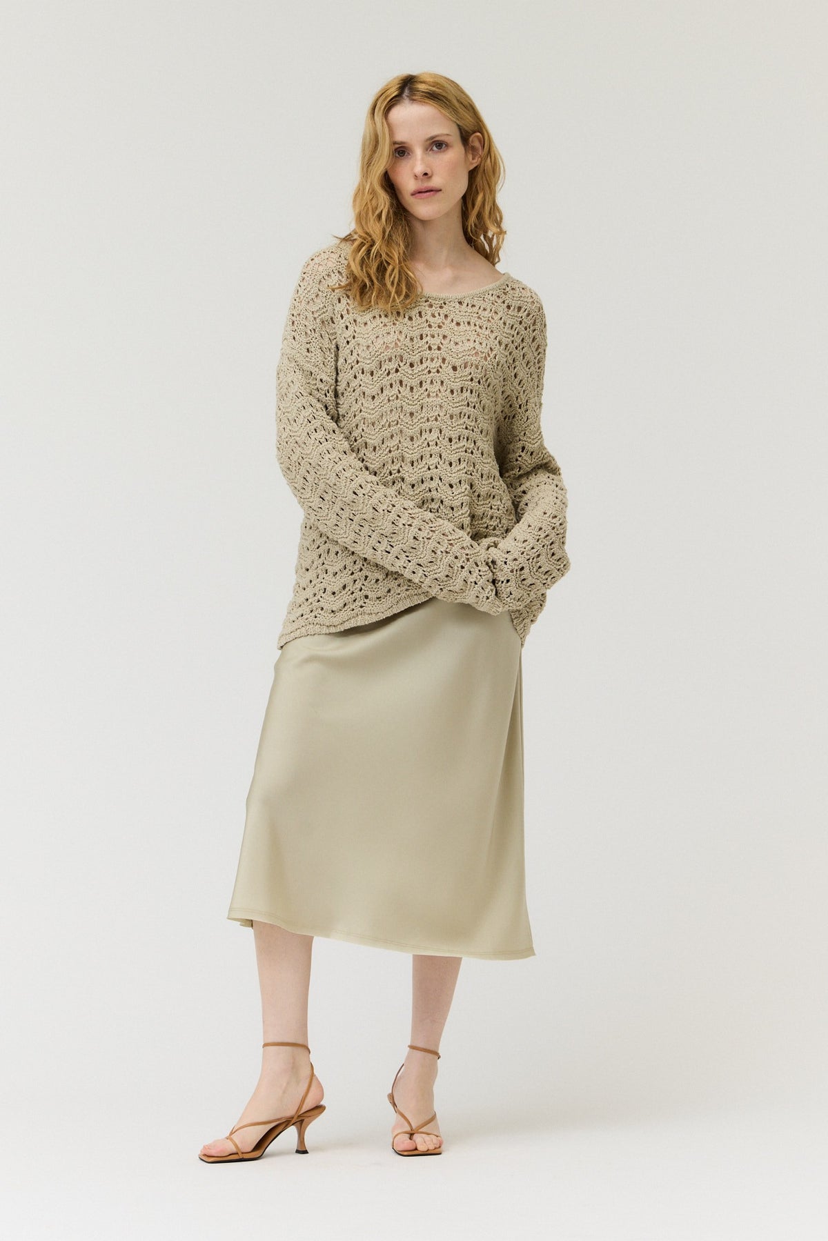 NYLAND Raine Satin Mermaid Fit Skirt