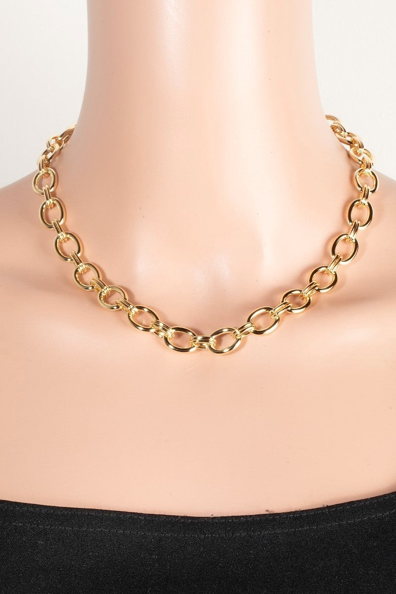 NYLAND Celestine Mixed Oval Chain Link Necklace