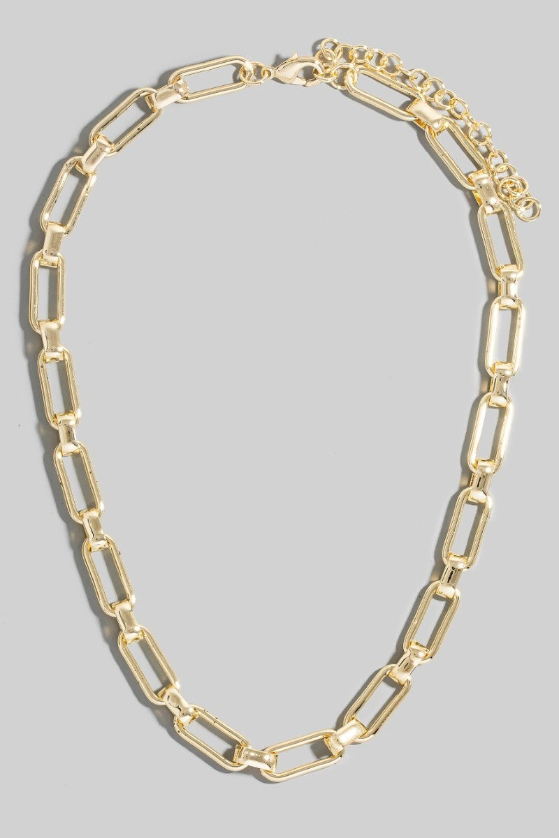 NYLAND Arden Simple Rectangle Chain Necklace