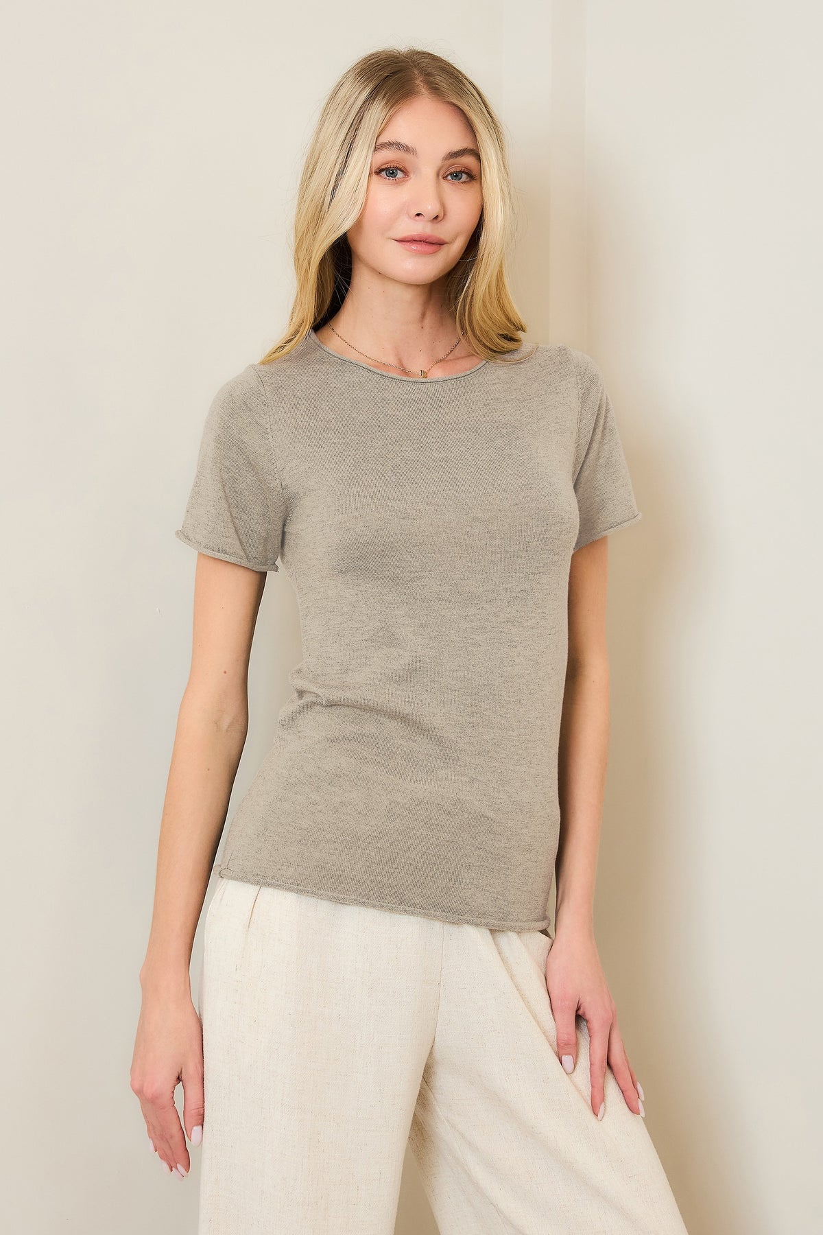 NYLAND Isa Classic Round Neck Knit Tee