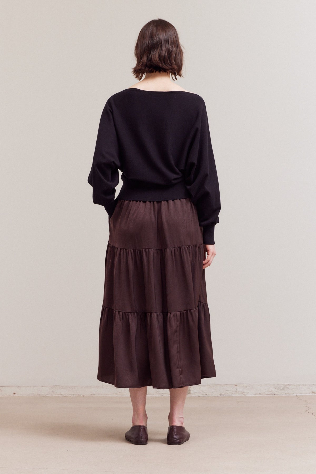 NYLAND Sissy Whole Garment Batwing Knit Top