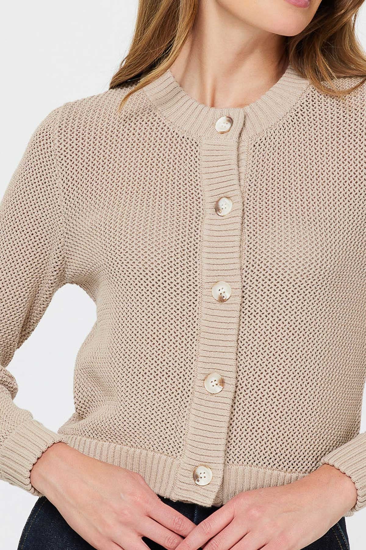 NYLAND Evaine Long Sleeve 5-Button Cardigan