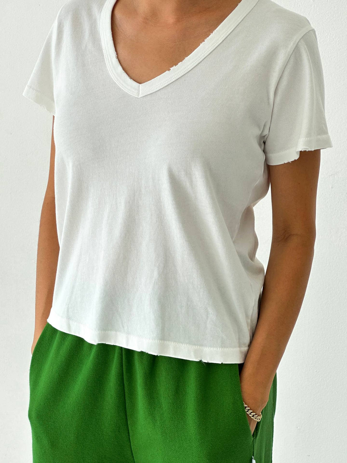 Le Bon Shoppe Petite La Vie Tee Vintage White