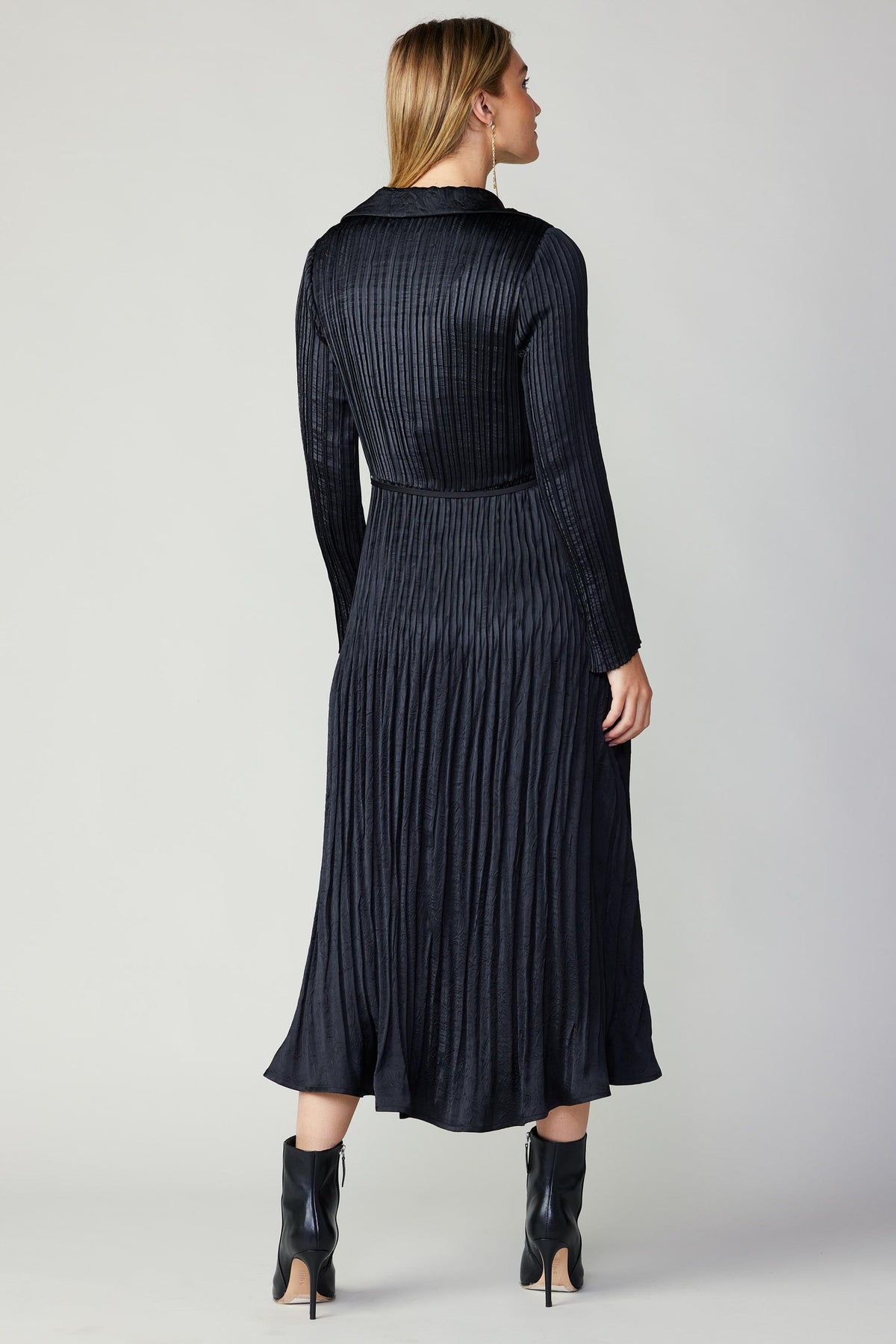 NYLAND Audrey LS Pleated Shirt Dress