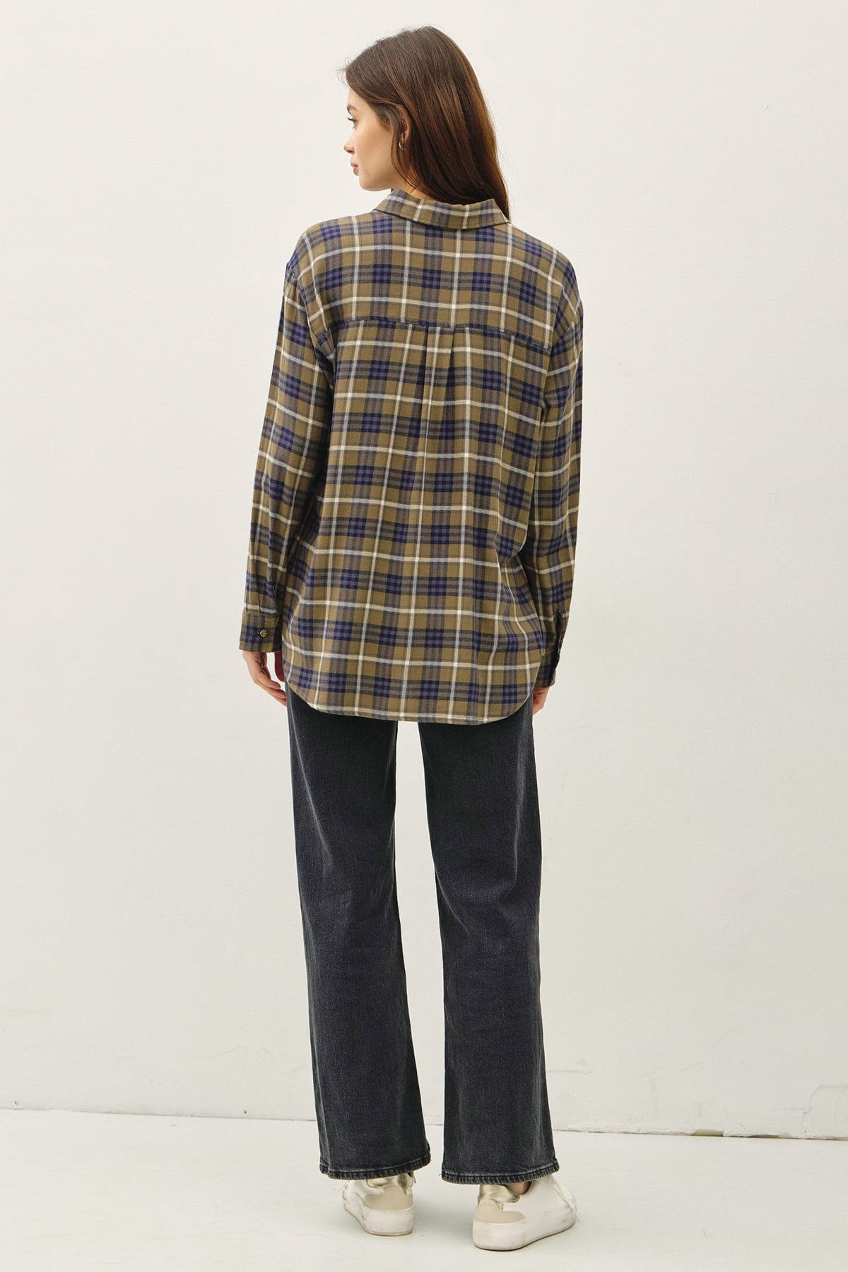 NYLAND Liora Scottish Plaid Classic Shirt