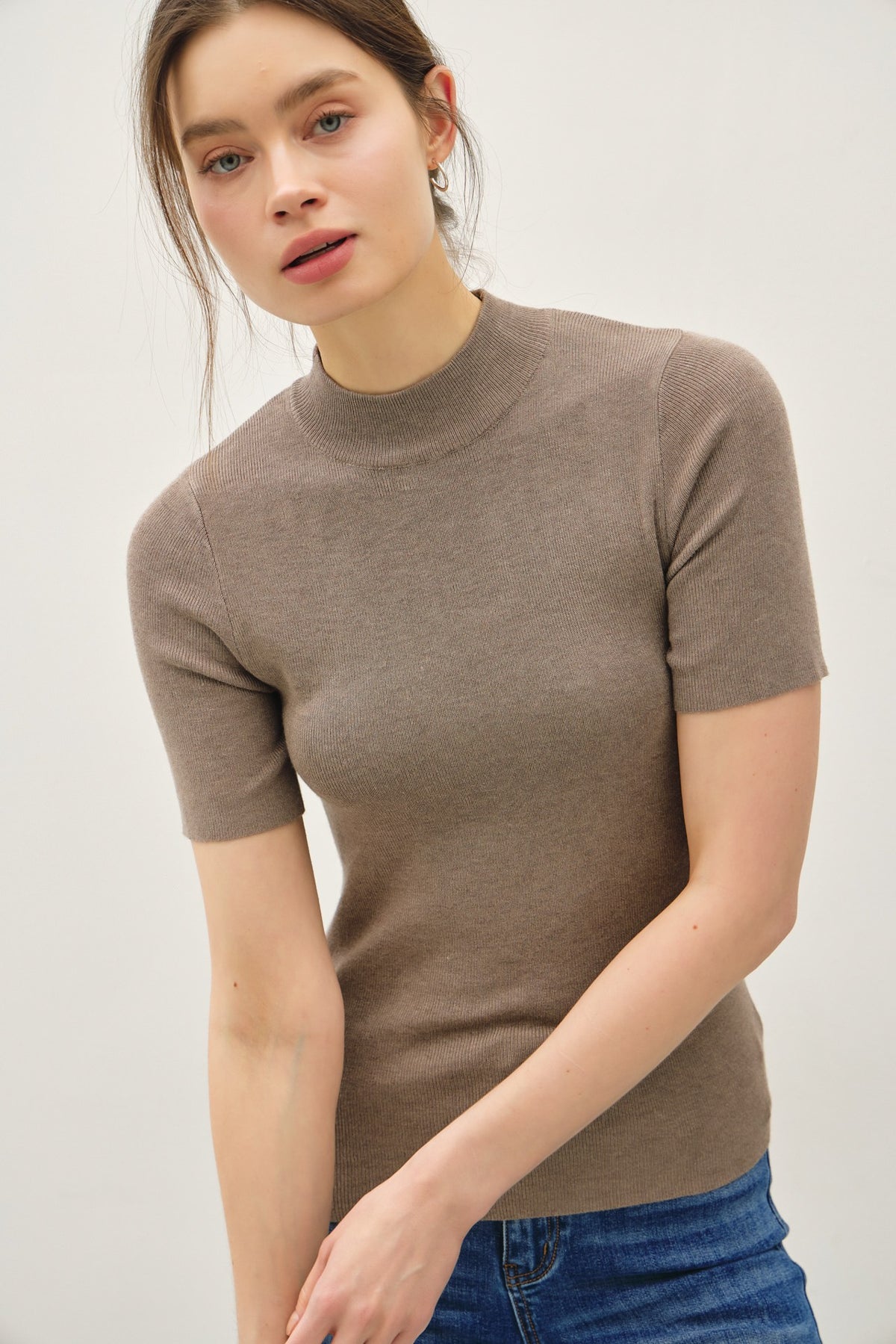 NYLAND Mable S/S Ribbed Sweater