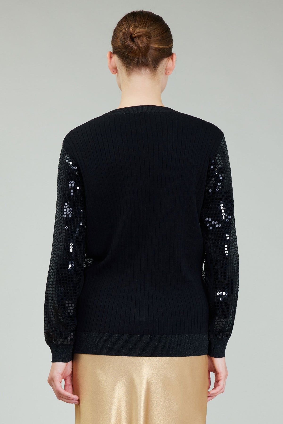 NYLAND Bria Button Front Sequin Cardigan