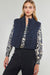 NYLAND Venous Cropped Quilted Vest Navy