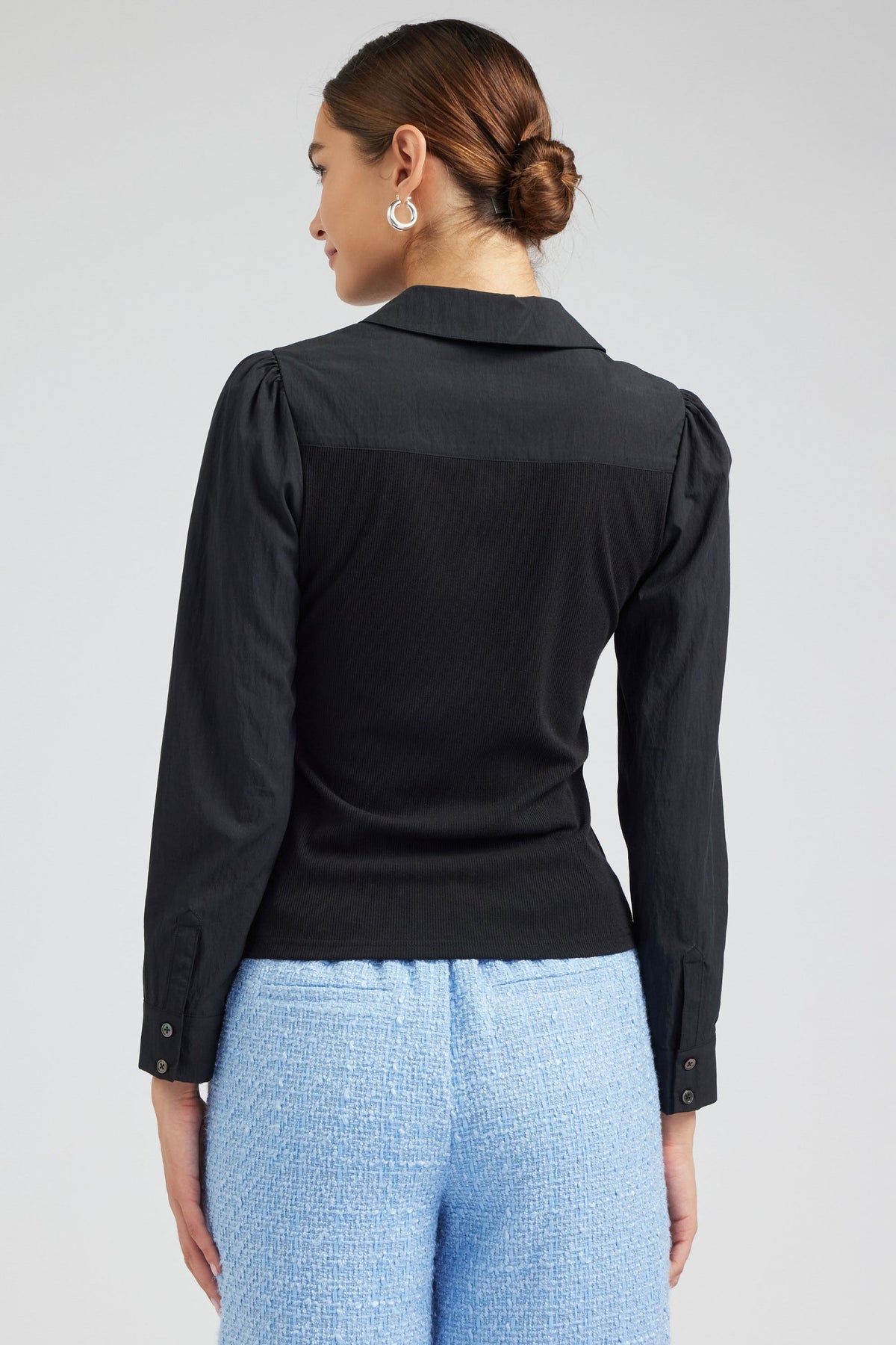 NYLAND Chelsea Henley Collar Top