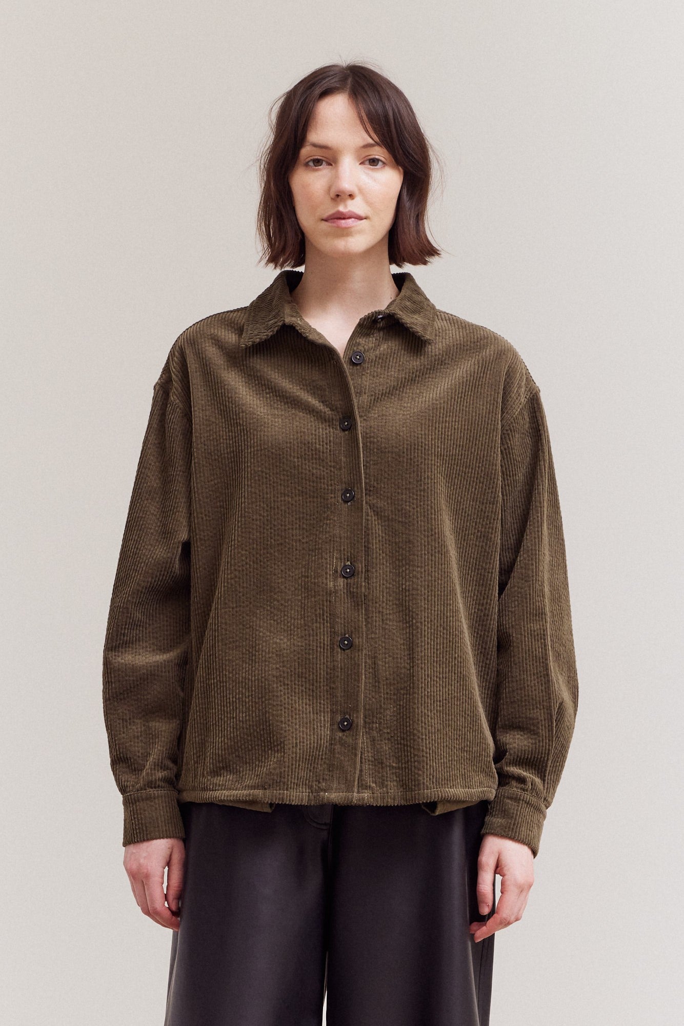 NYLAND Allegra Corduroy Button Down Shirt