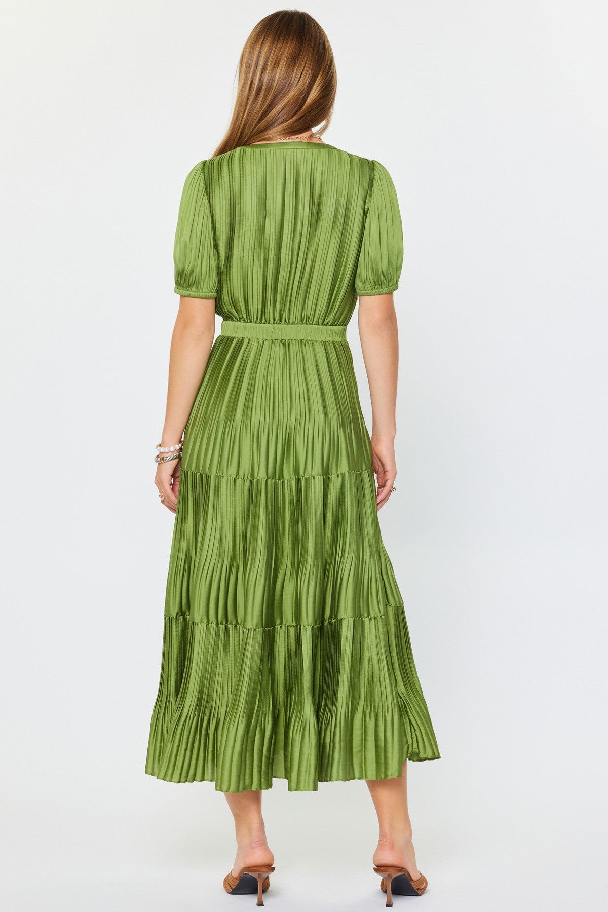 NYLAND Eliza Pleated Maxi Dress