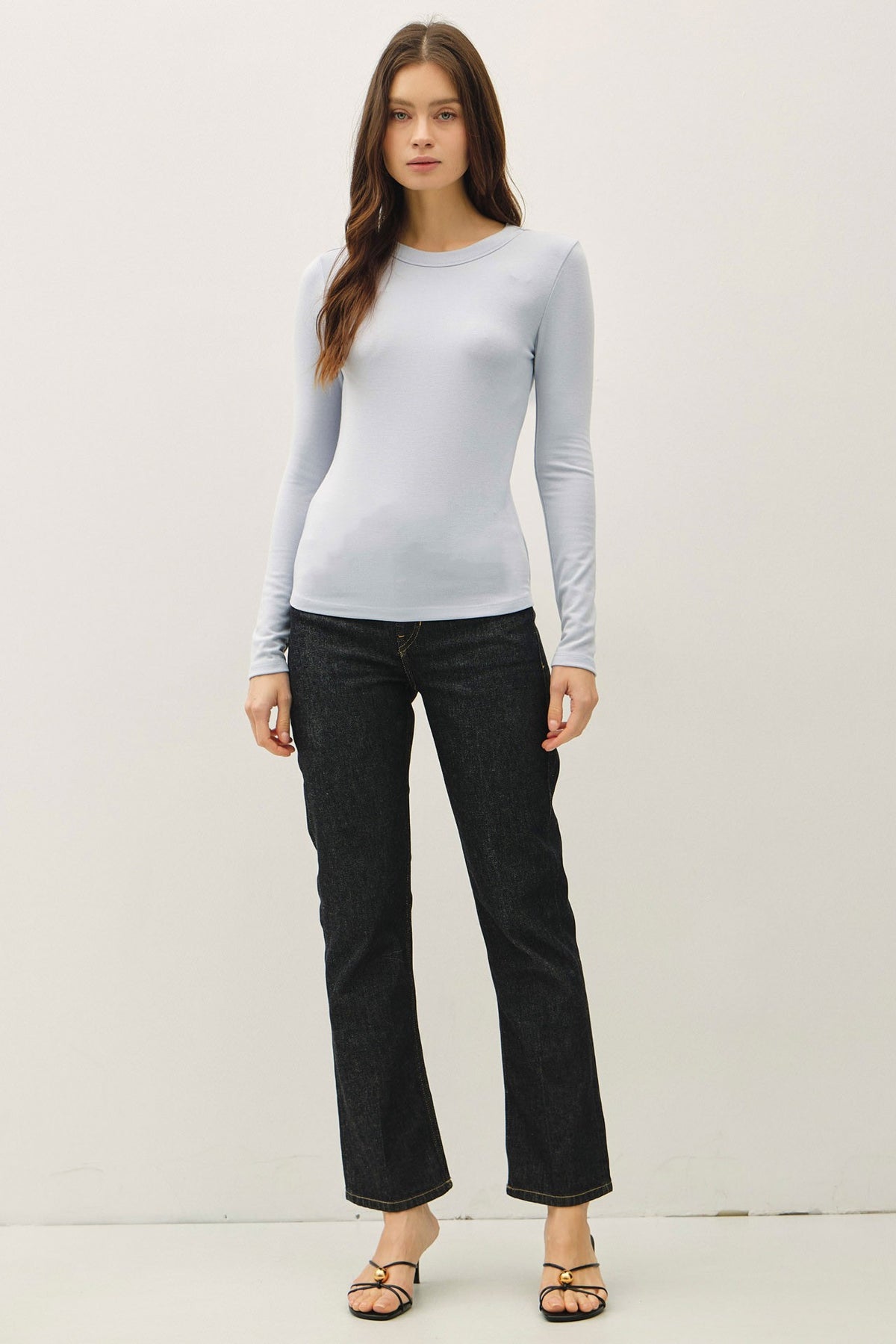 NYLAND Elisa Round Neck L/S Knit Top