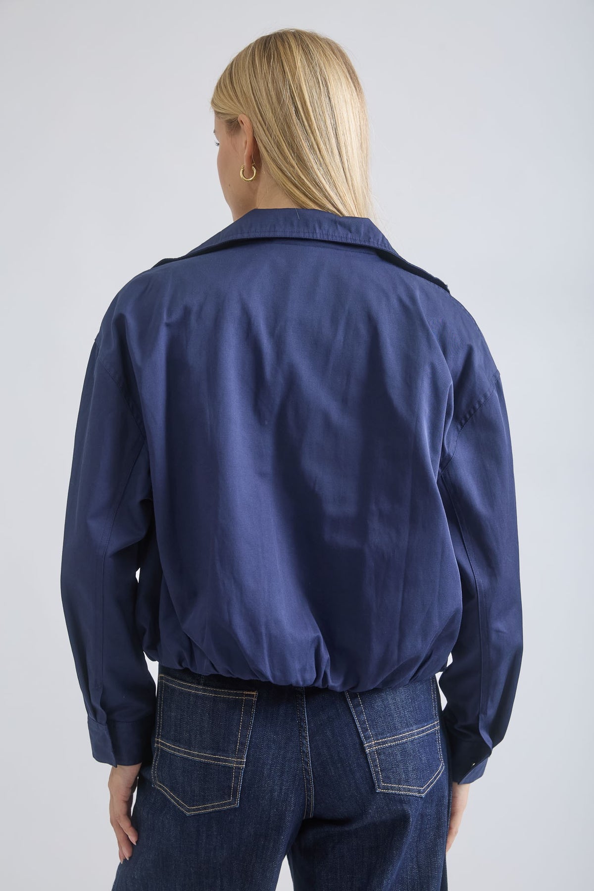 Nyland Ferelith Zip-up Mock Neck Elastic Hem Jacket
