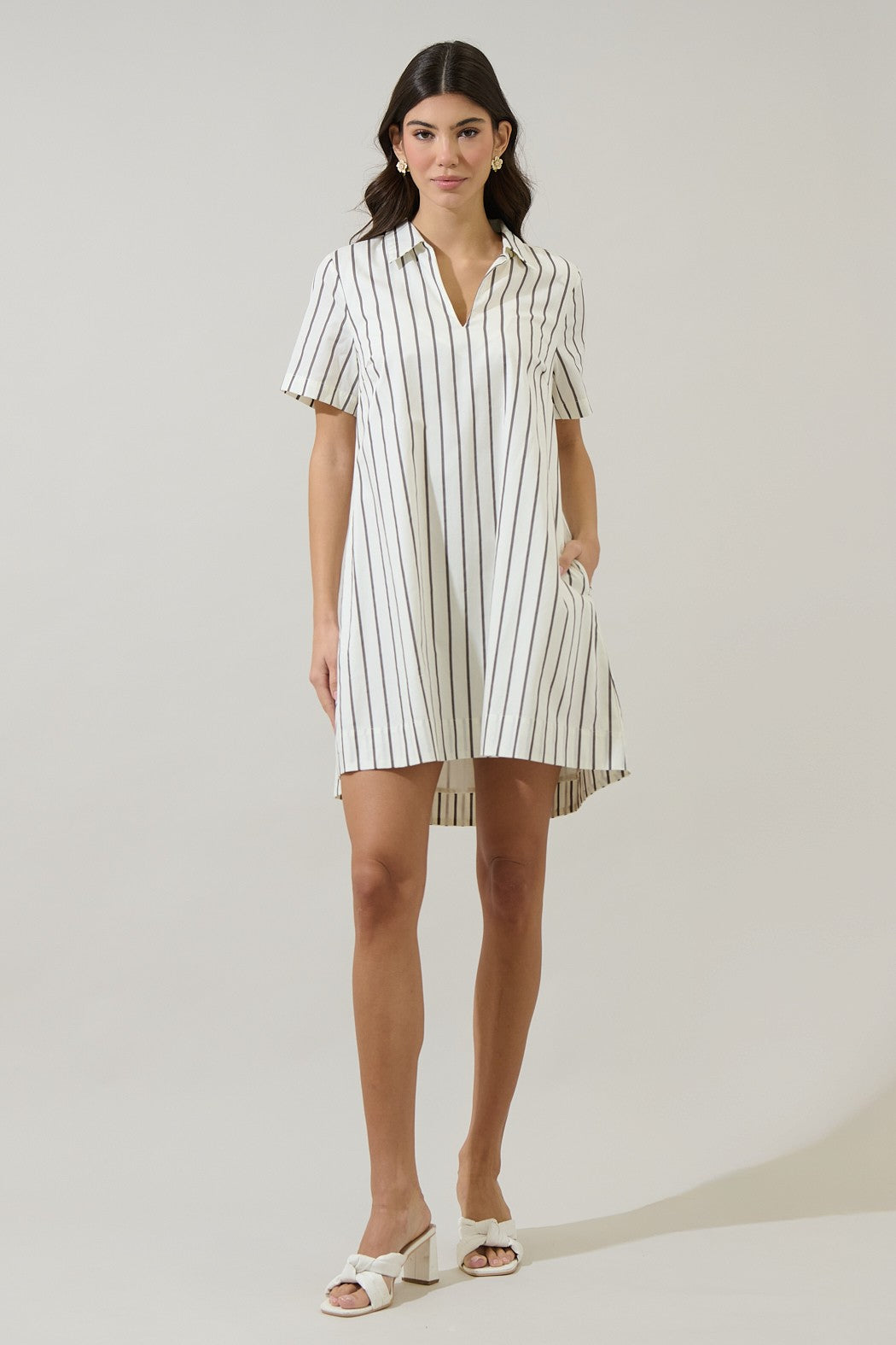 DEON Kamara Striped Mini Dress