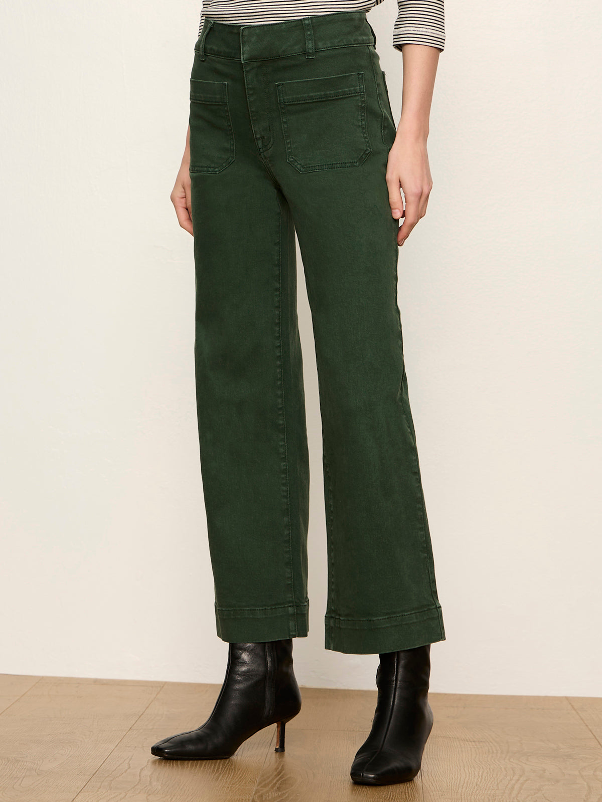Sanctuary Chelsea Wide Leg in Washed Forest