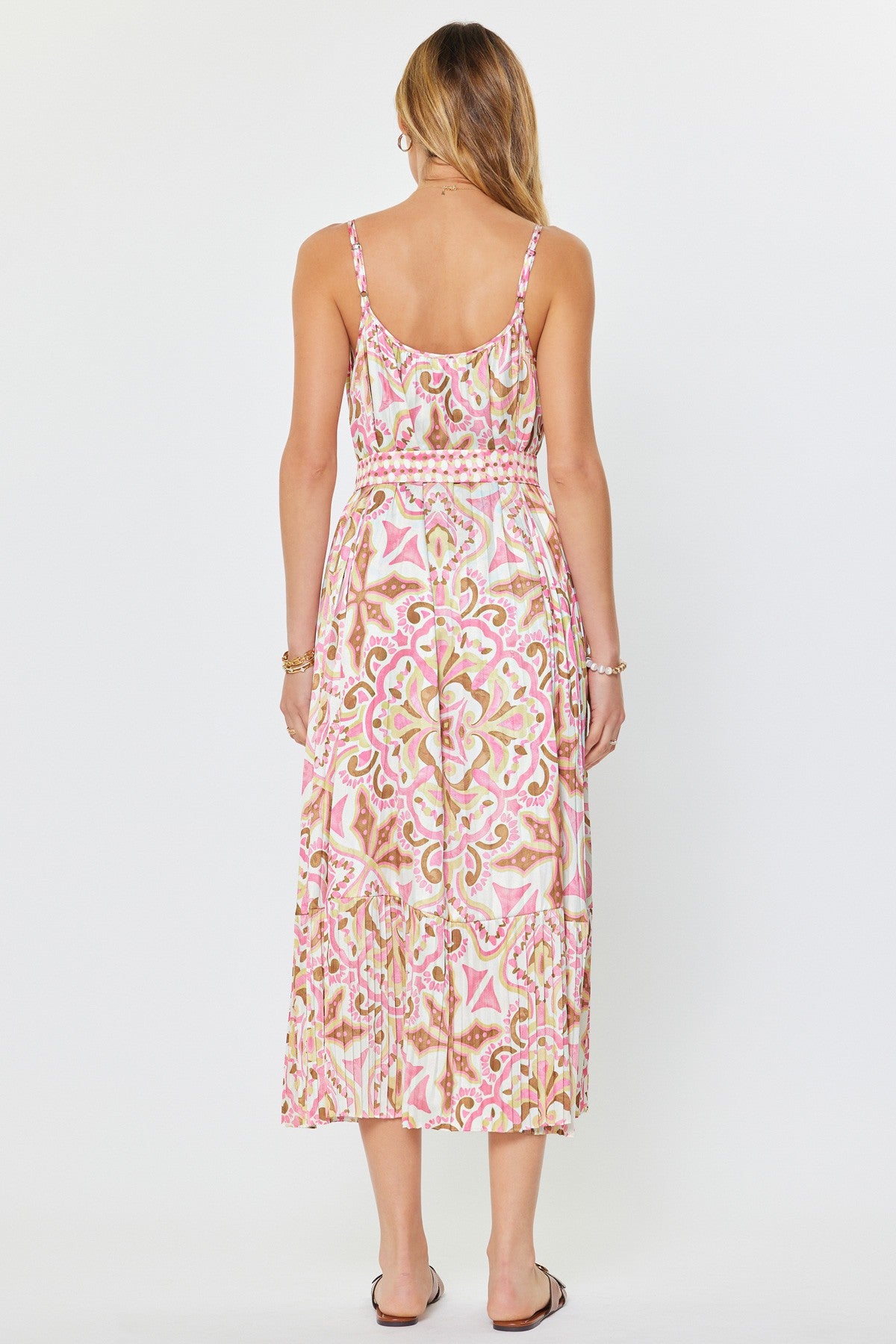 NYLAND Laila Printed Tiered Midi Dress