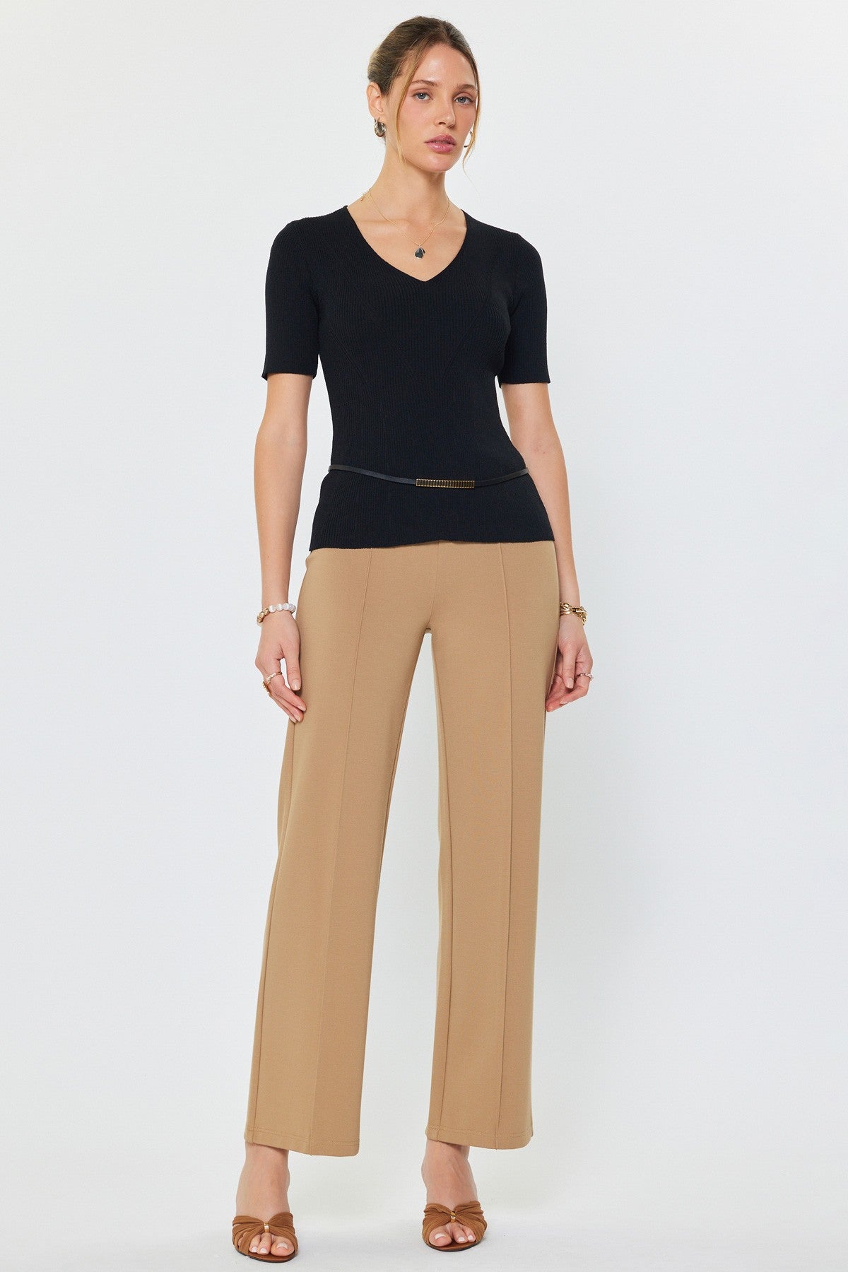 NYLAND Julieta Fitted Rib Sweater