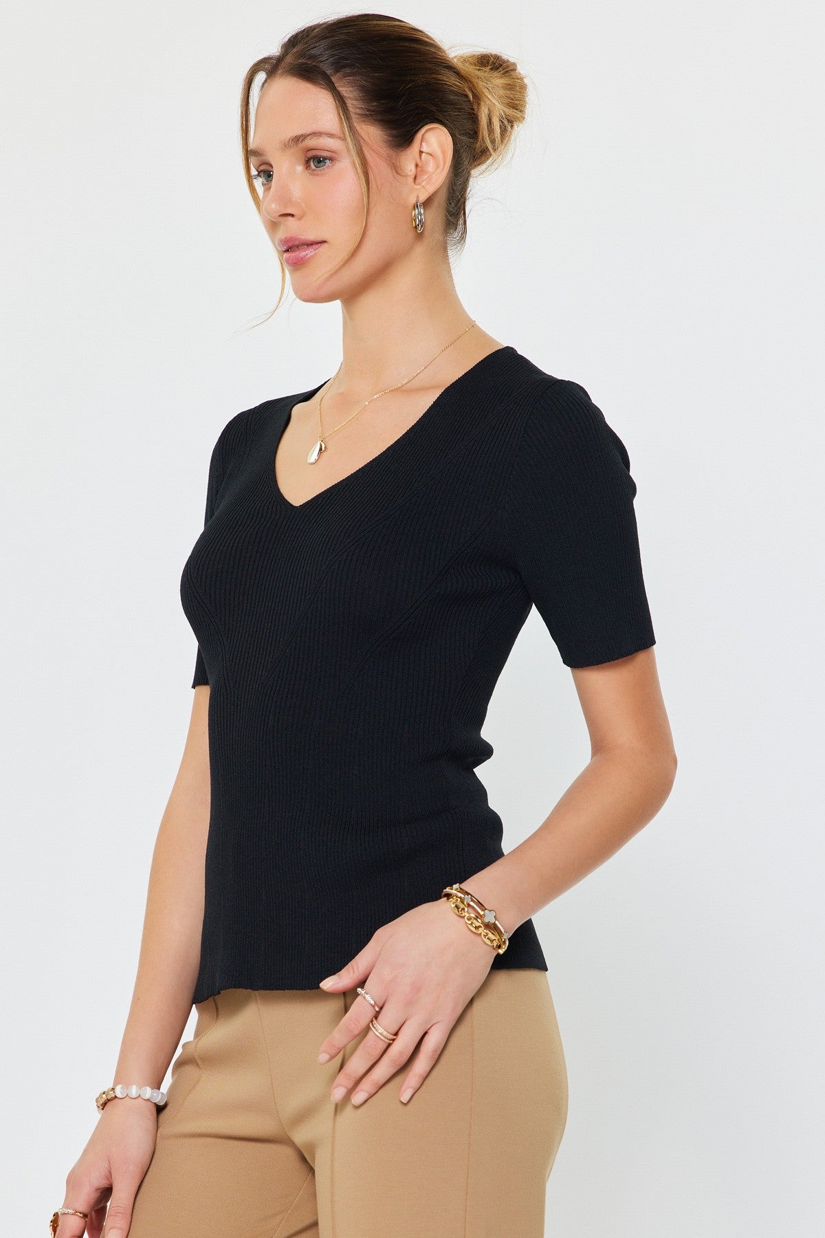 NYLAND Julieta Fitted Rib Sweater