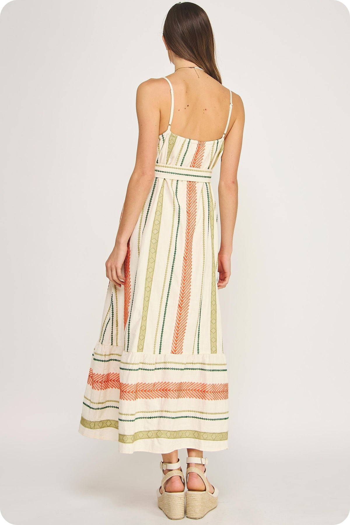 NYLAND Penzance Cotton Embroidered Maxi Dress