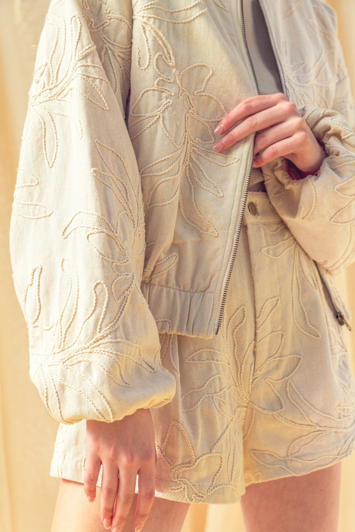 DEON Spring Floral Zip Jacket
