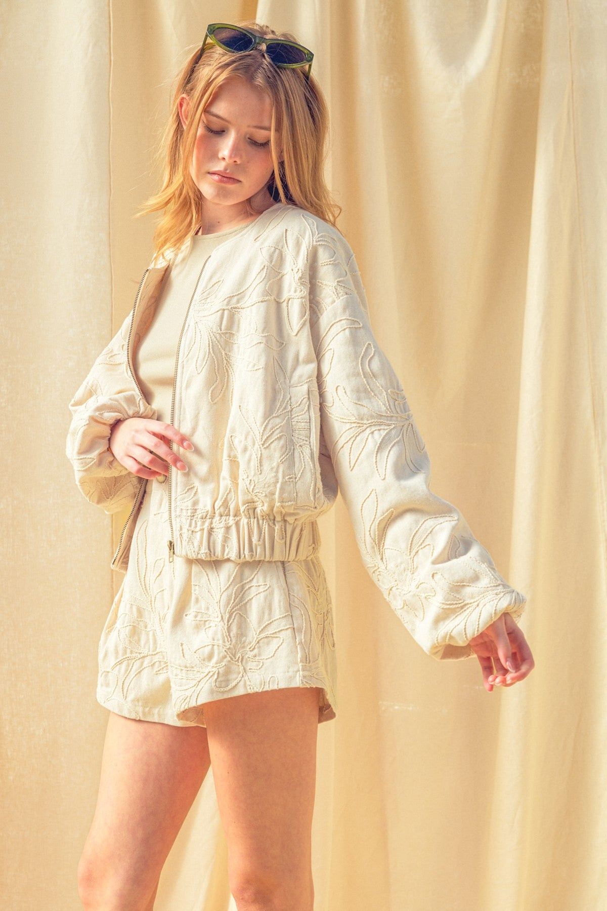 DEON Spring Floral Zip Jacket