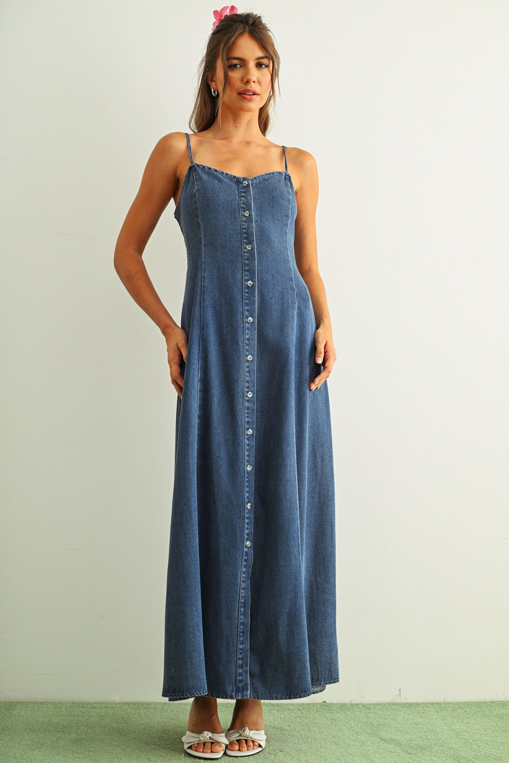 NYLAND Delta Tencel Maxi Dress Denim / S NYLAND Delta Tencel Maxi Dress Denim / S