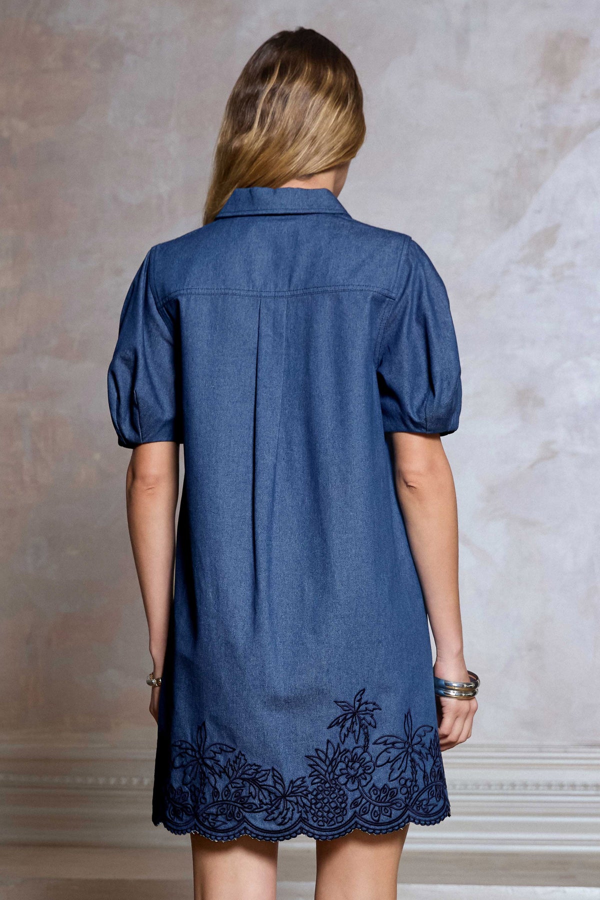 NYLAND Marisol  Half Sleeve Collar Mini Dress