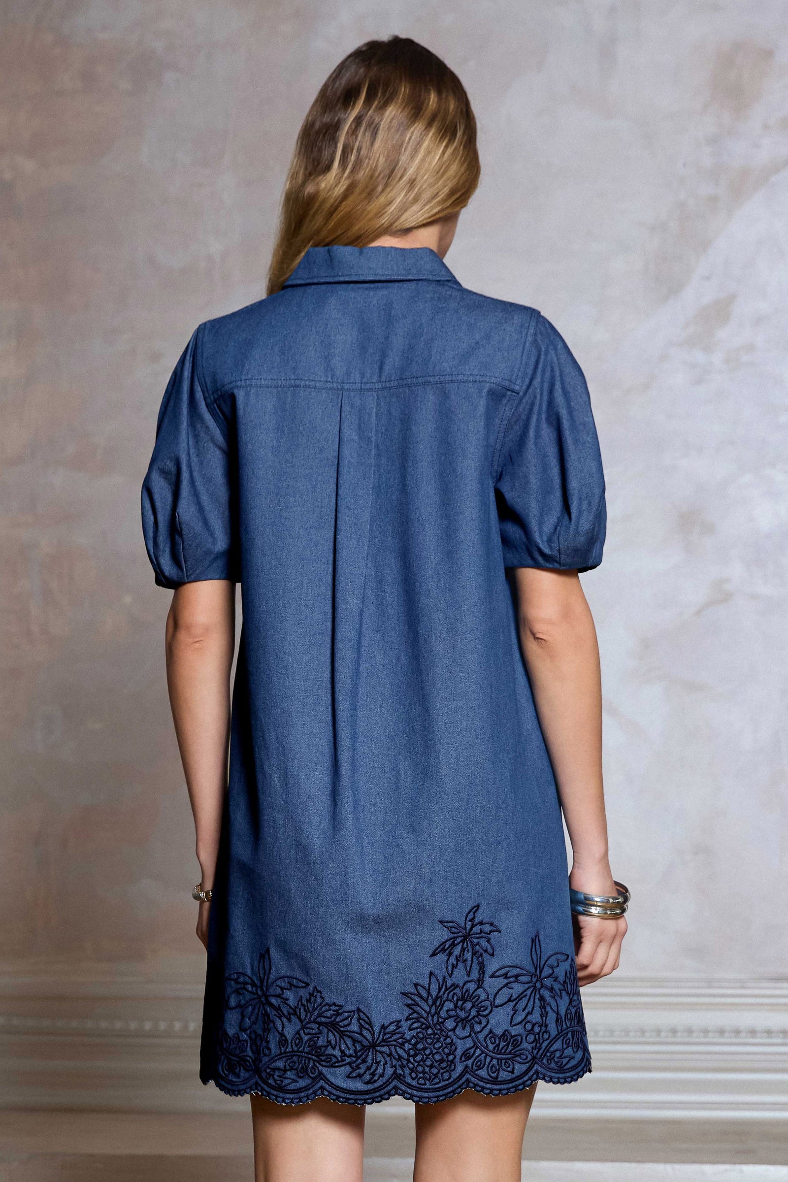 NYLAND Marisol  Half Sleeve Collar Mini Dress