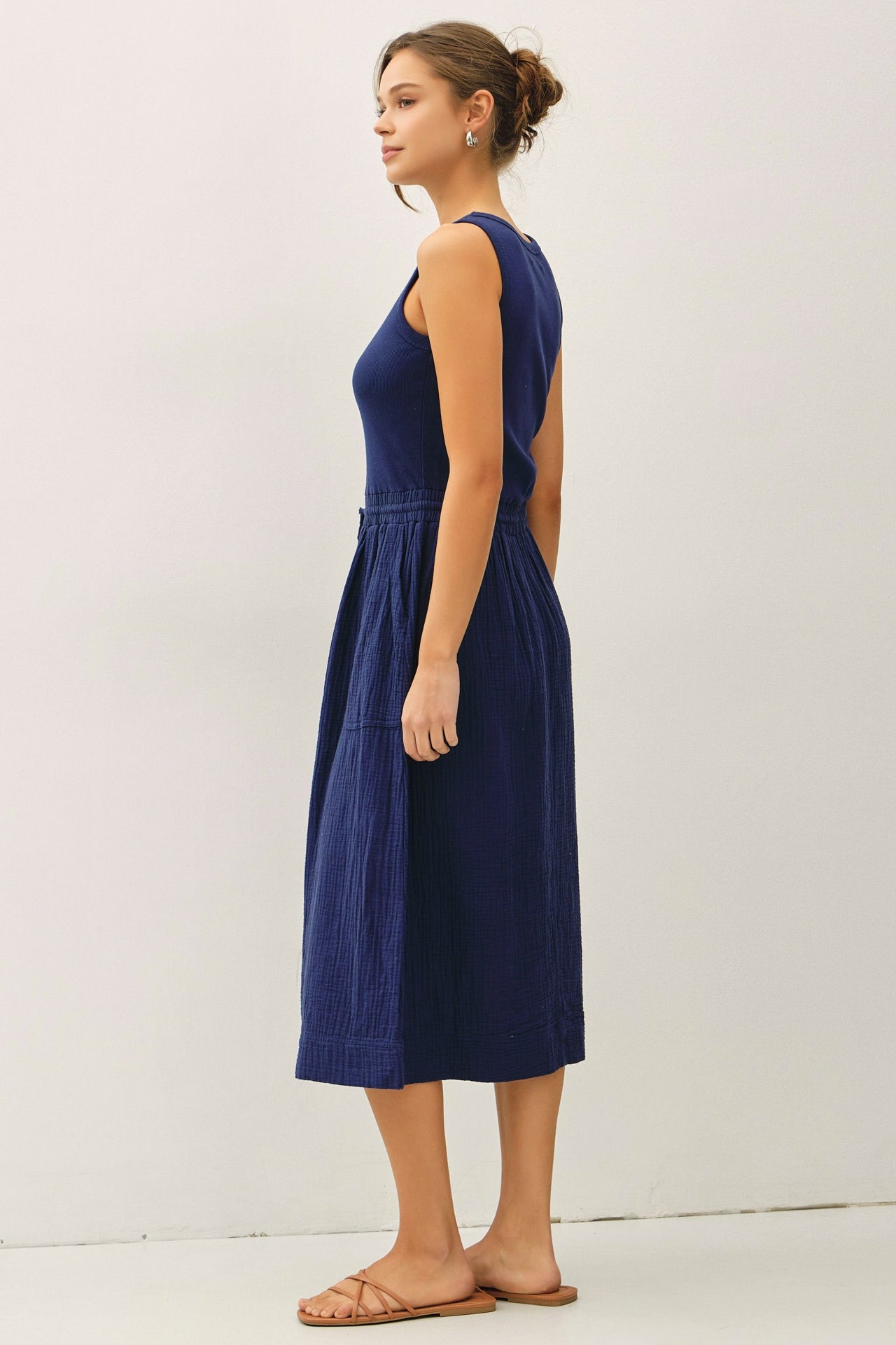 NYLAND Rhiya Tank Dress with Drawstring Navy