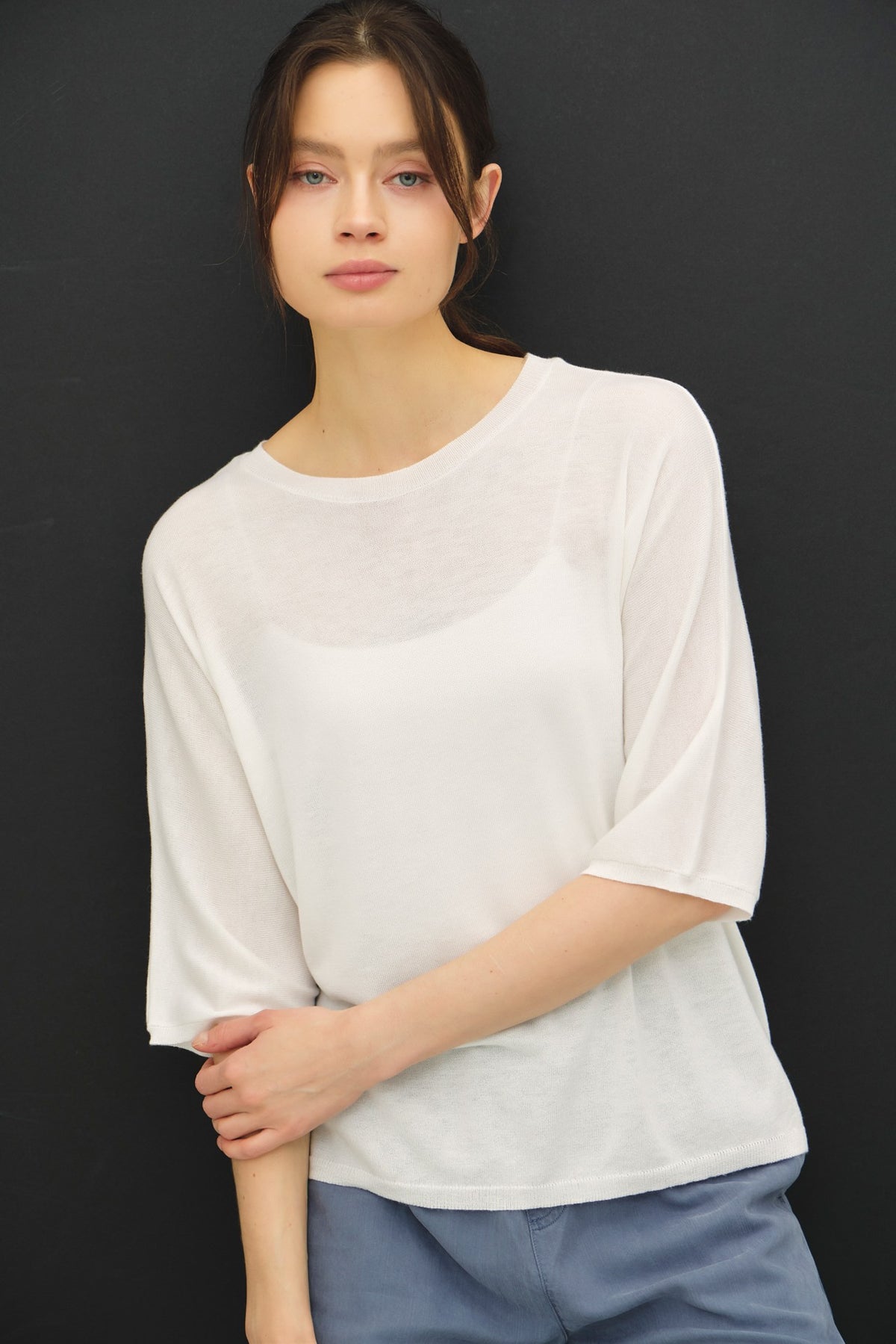 DEON Light Dolman Sweater Top