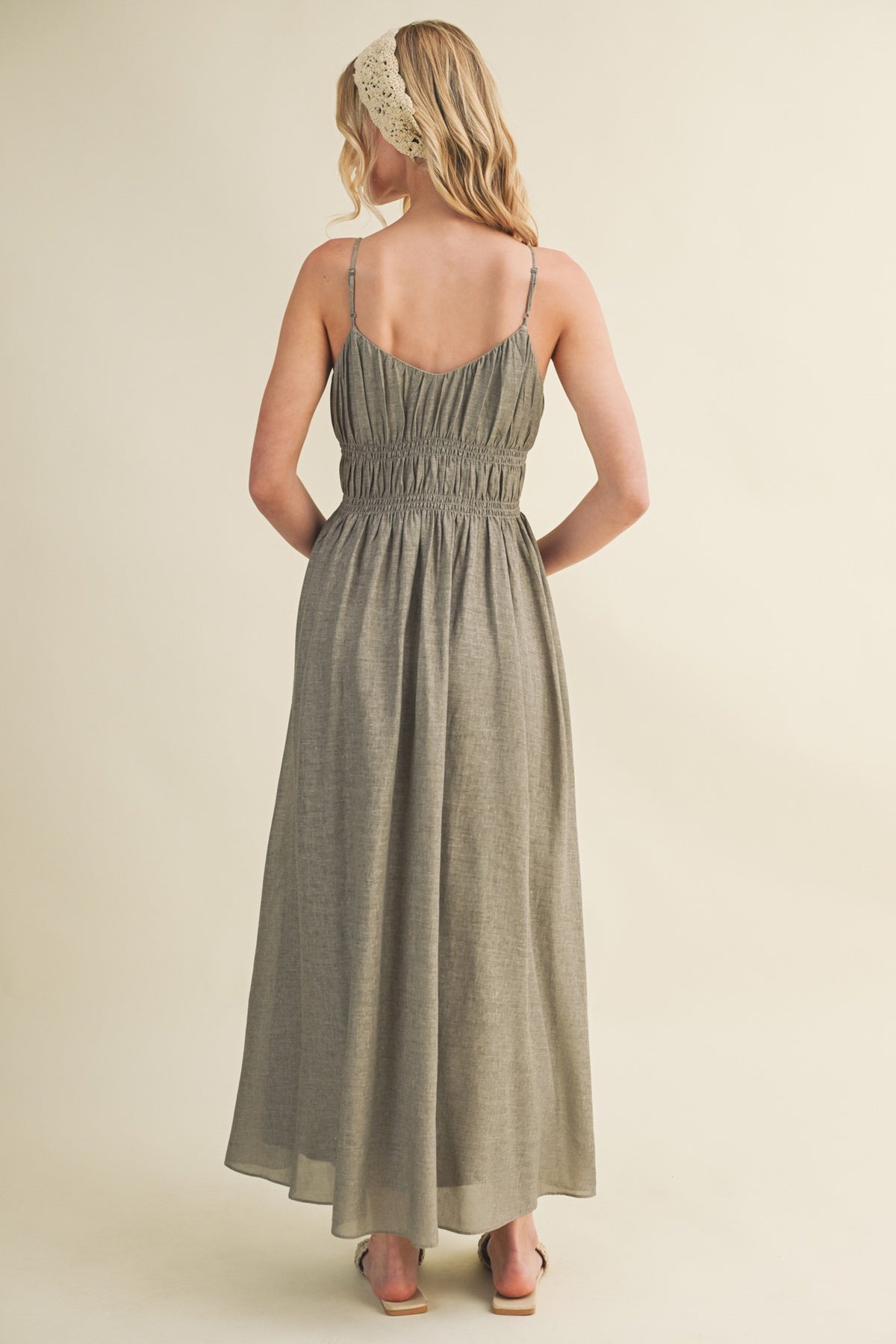 NYLAND Helia Linen Cami Dress