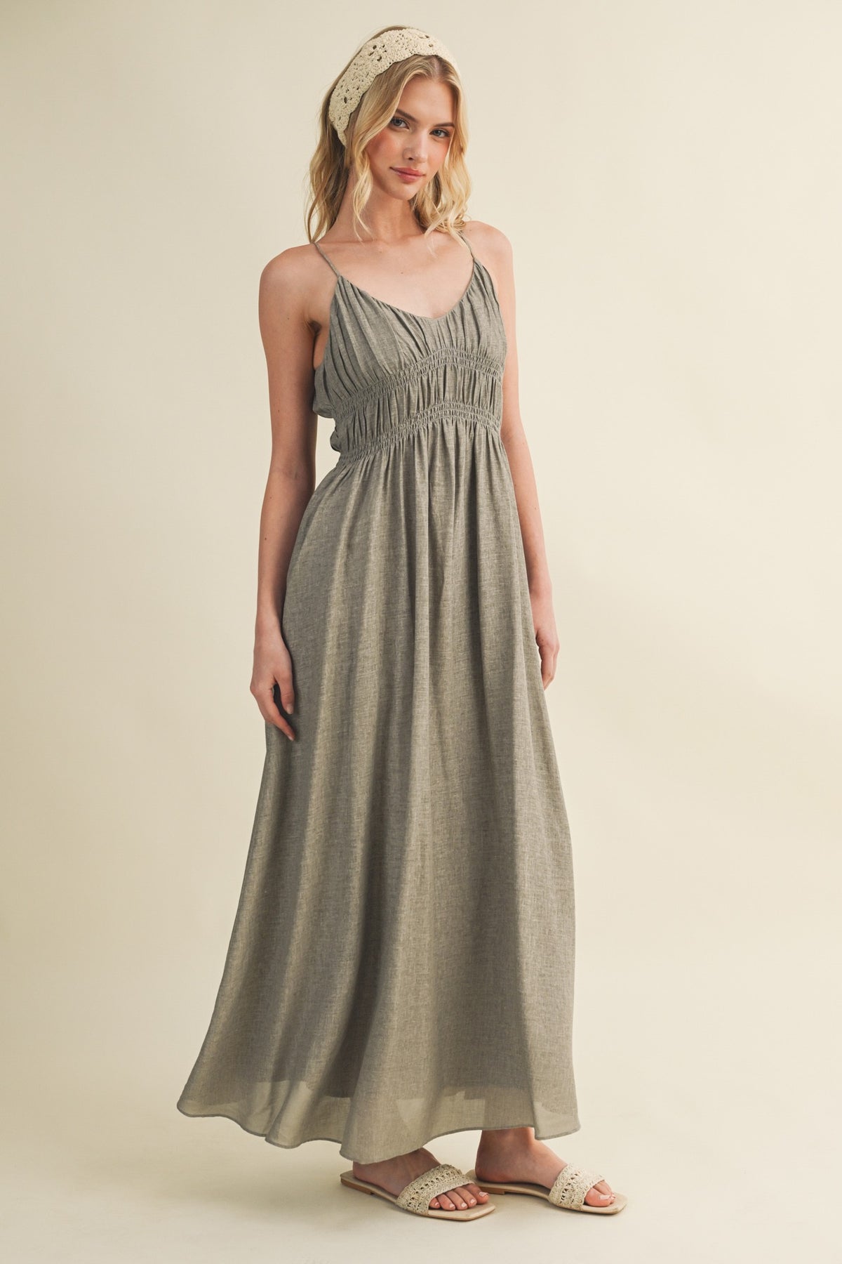 NYLAND Helia Linen Cami Dress