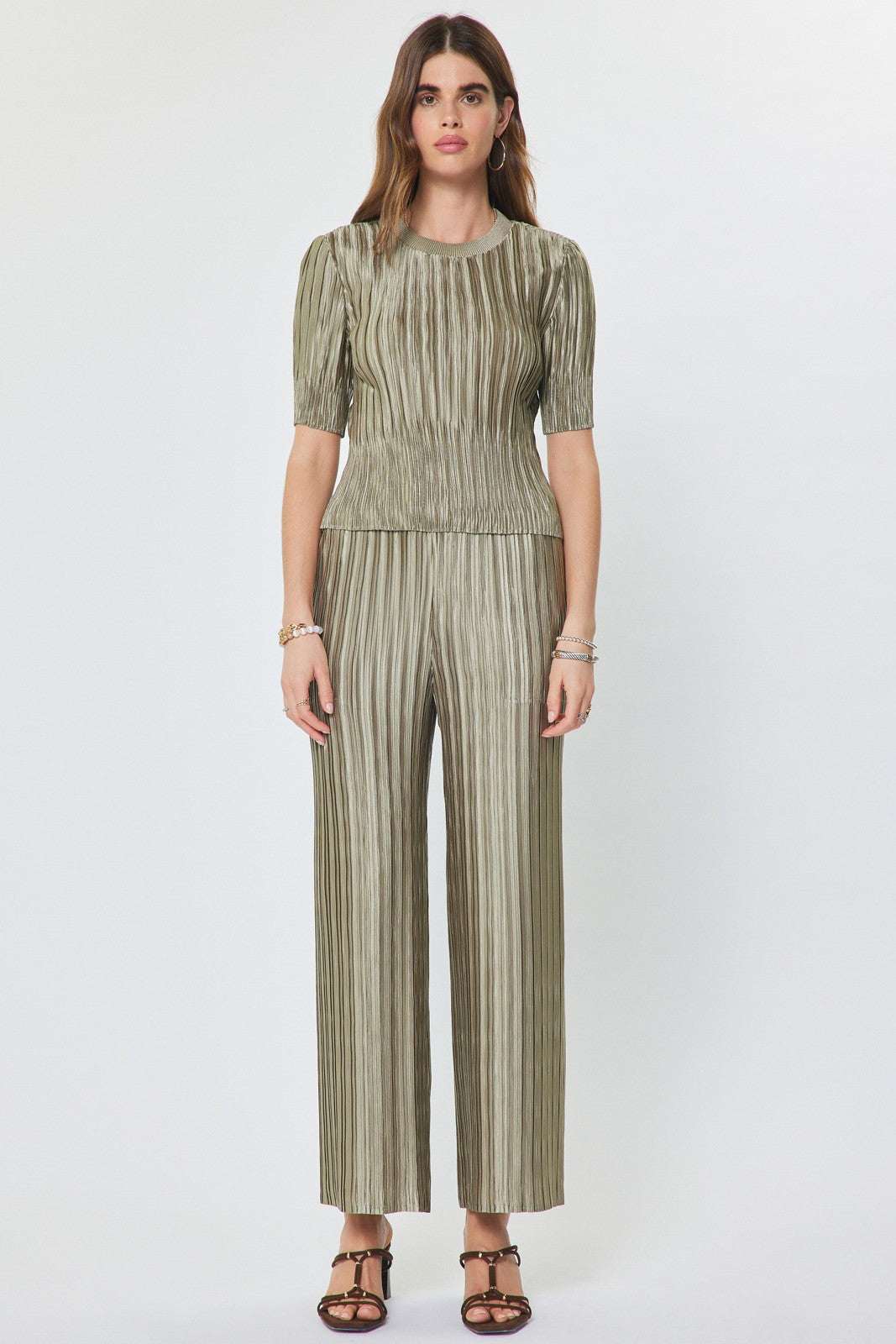 DEON Effortless Pleated Pull-On Pants