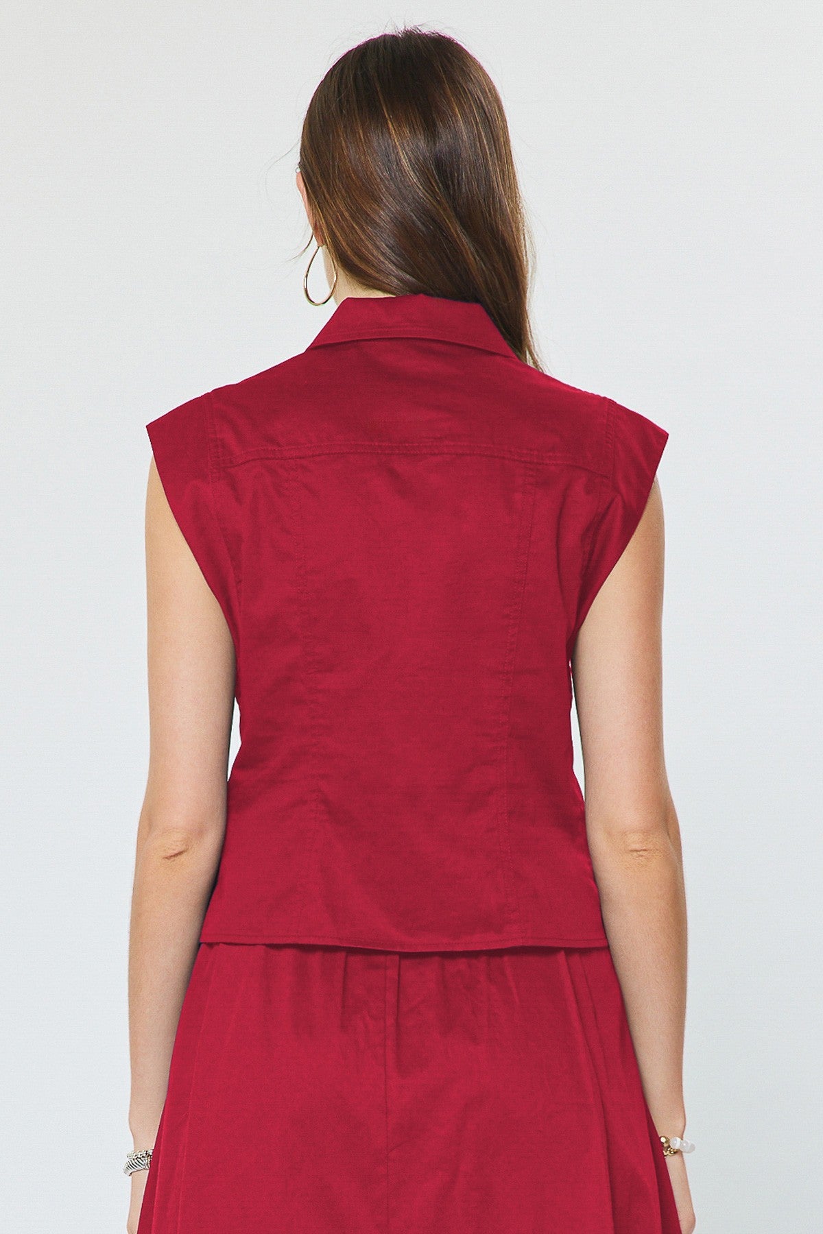 DEON Structured Cap Sleeve Top