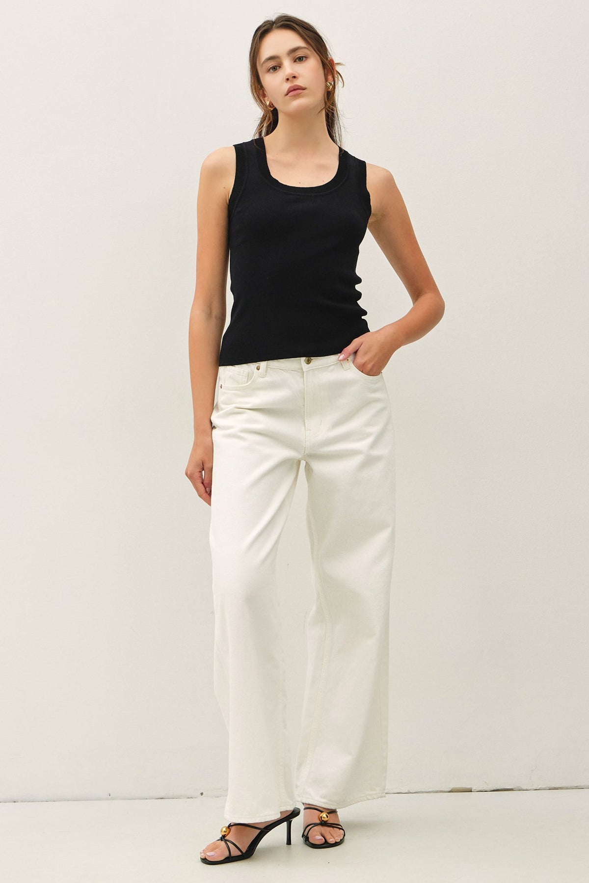 NYLAND Noemi Scoop Neck Sweater Tank