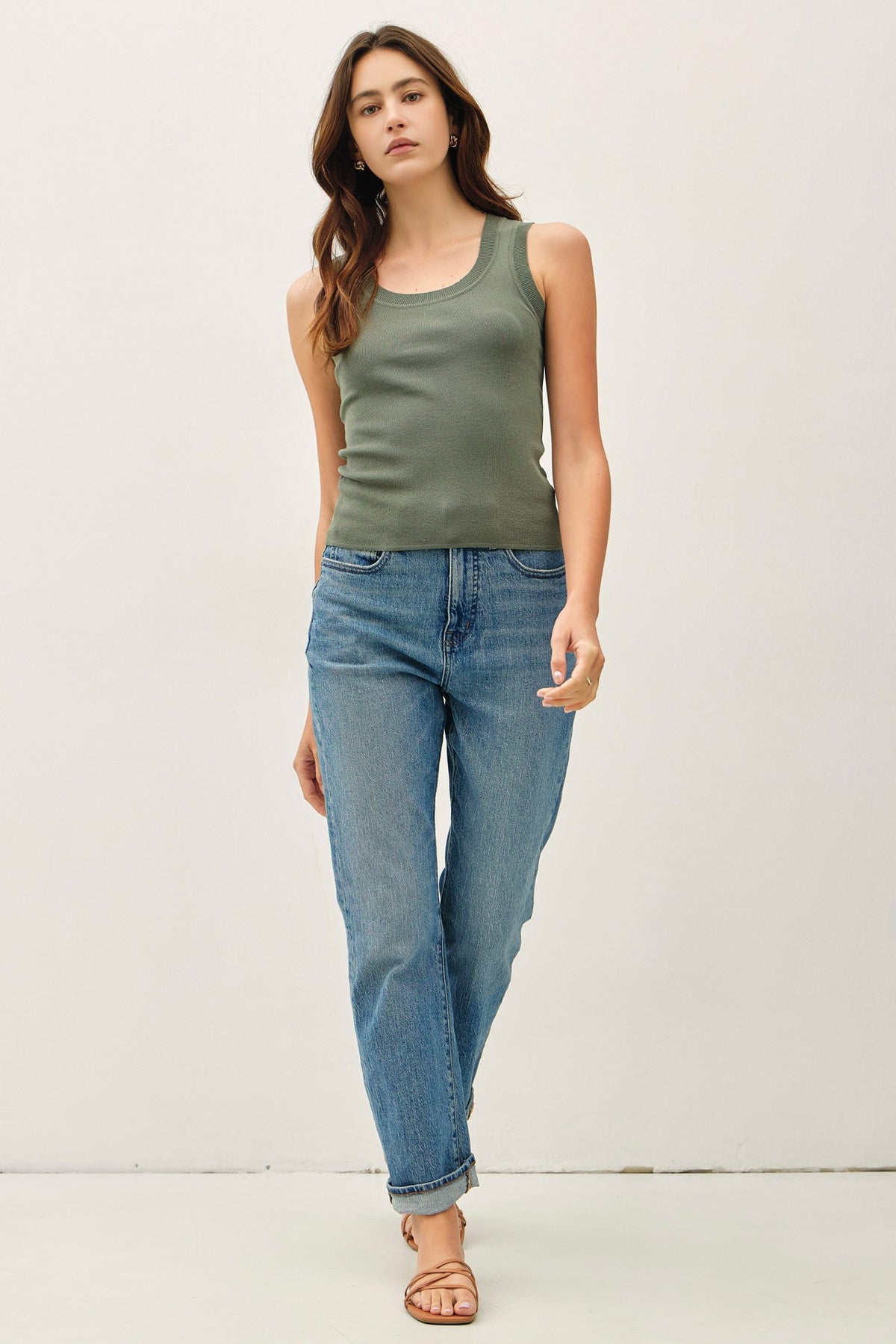 NYLAND Noemi Scoop Neck Sweater Tank