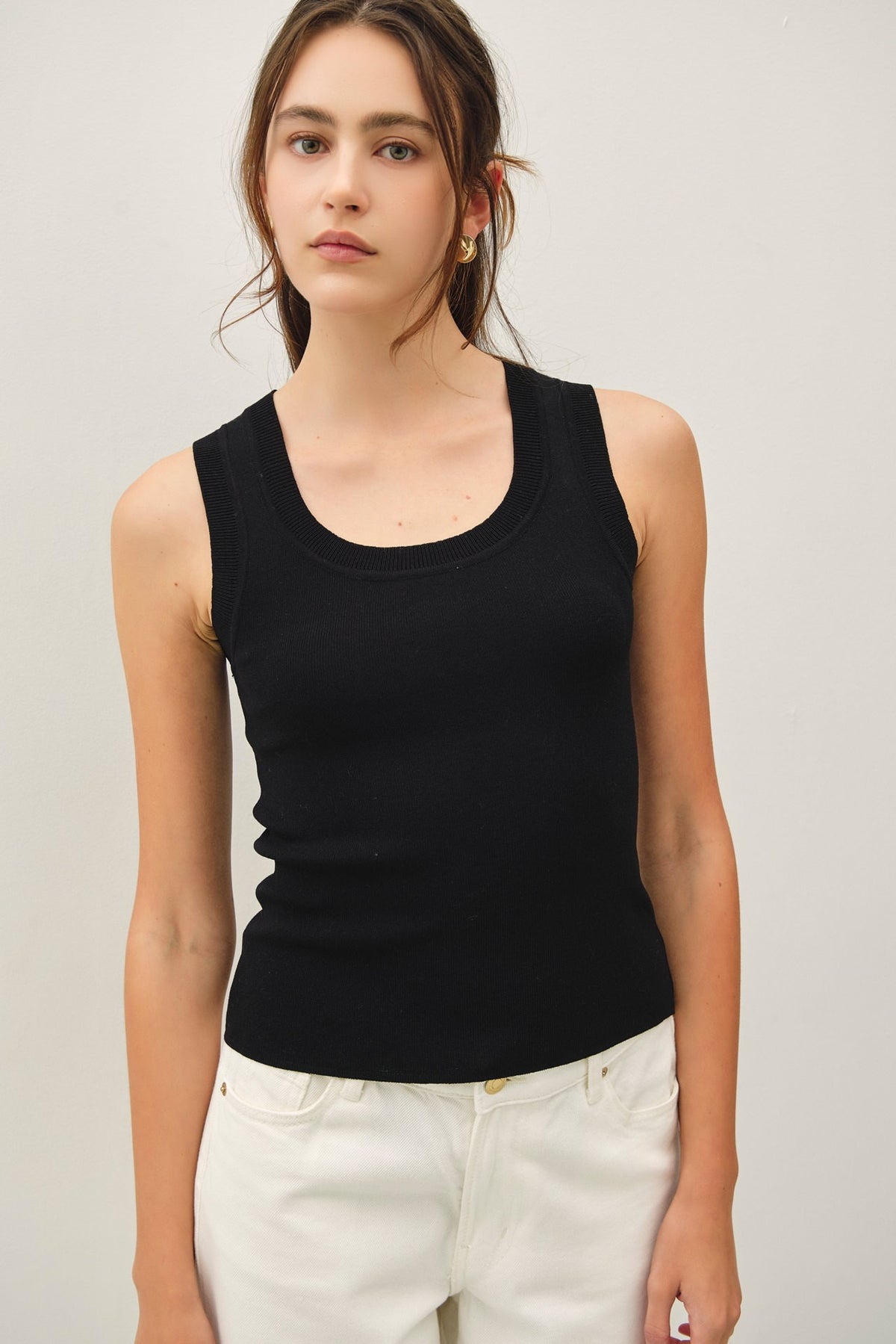 NYLAND Noemi Scoop Neck Sweater Tank