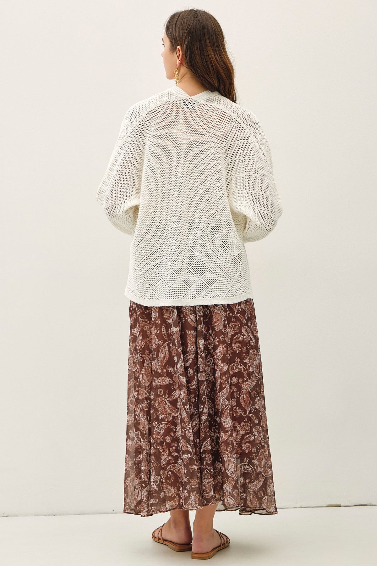 NYLAND Hadara Diamond Pattern Cardigan