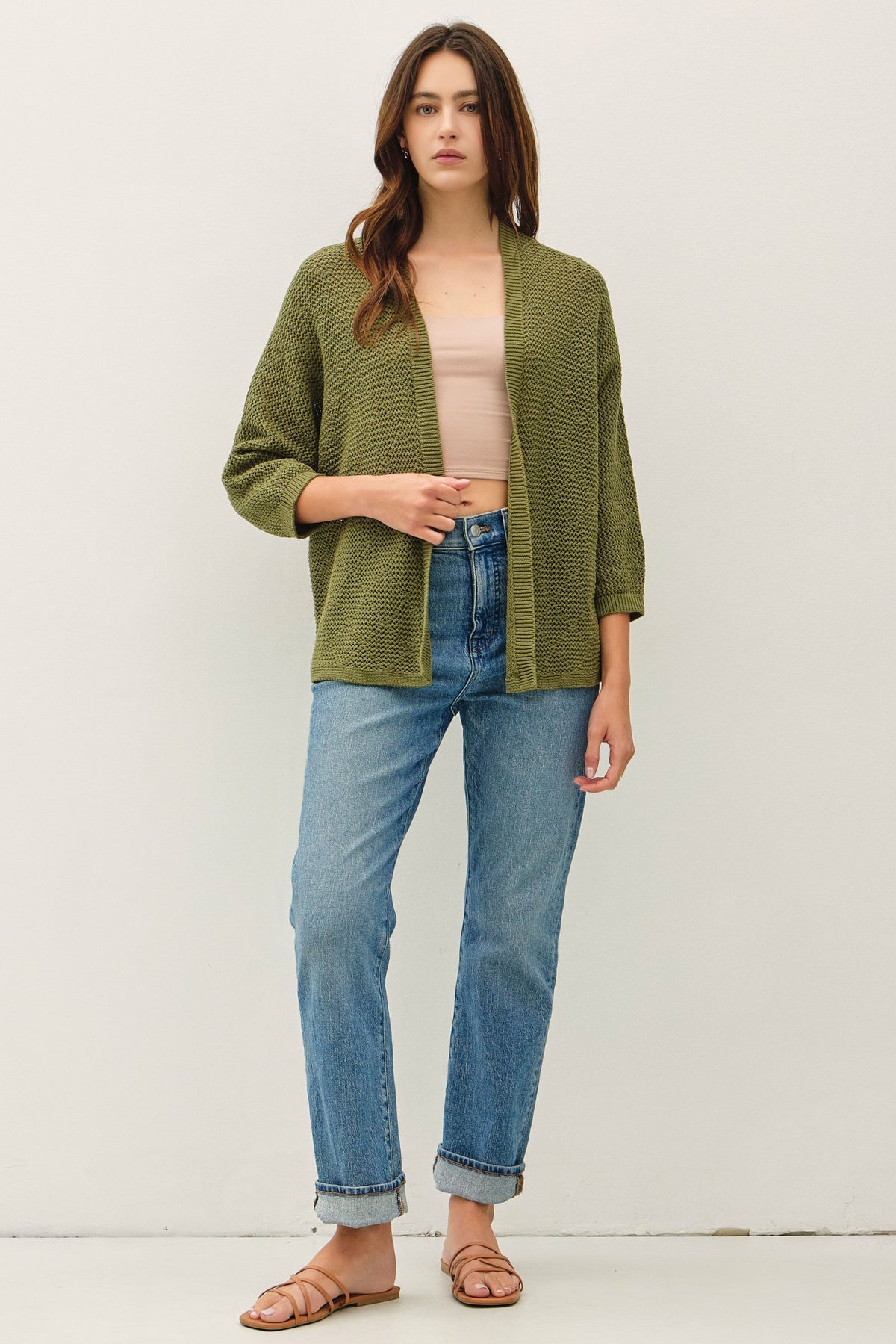 NYLAND Hadara Diamond Pattern Cardigan