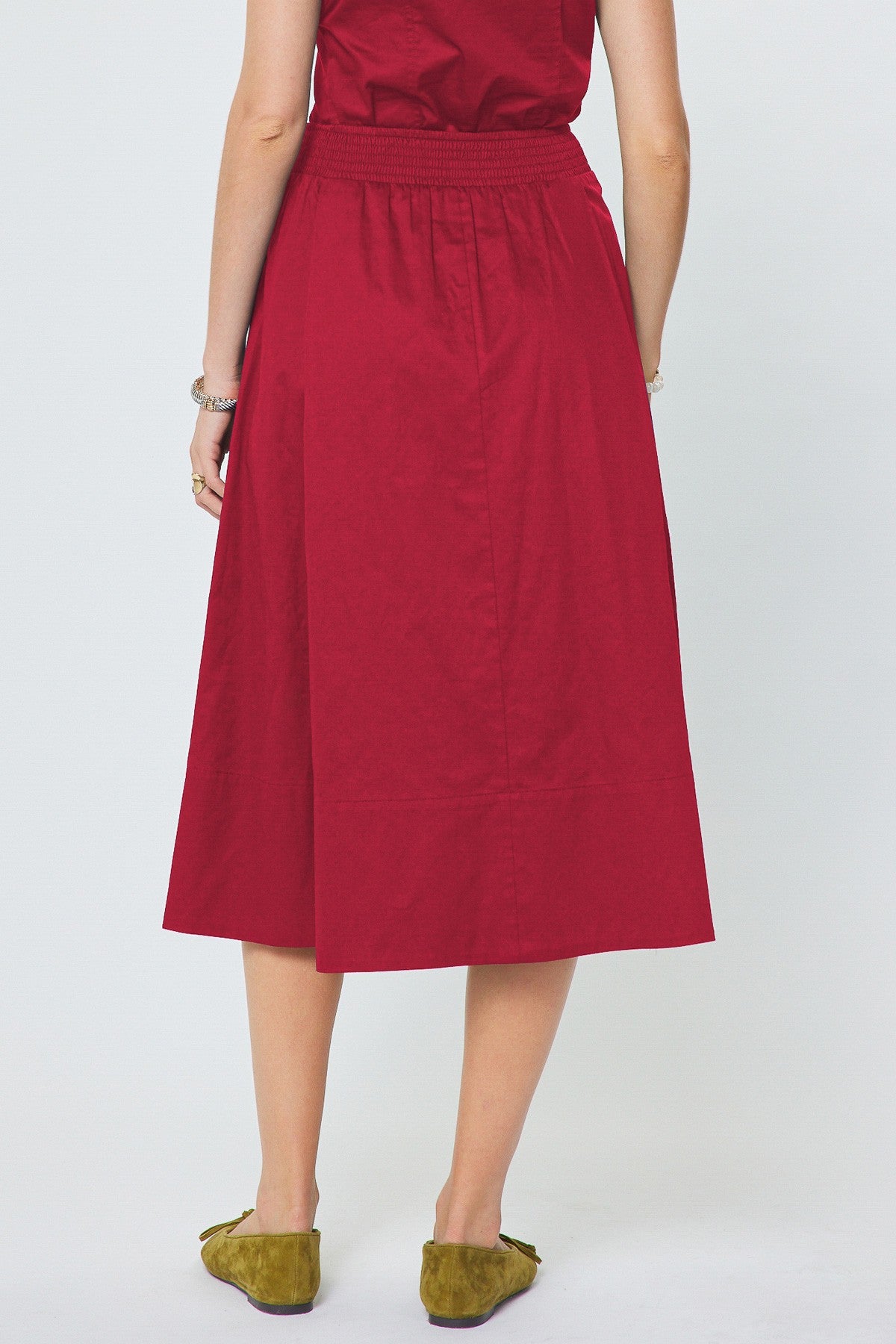 DEON Structured A-Line Buckle Skirt