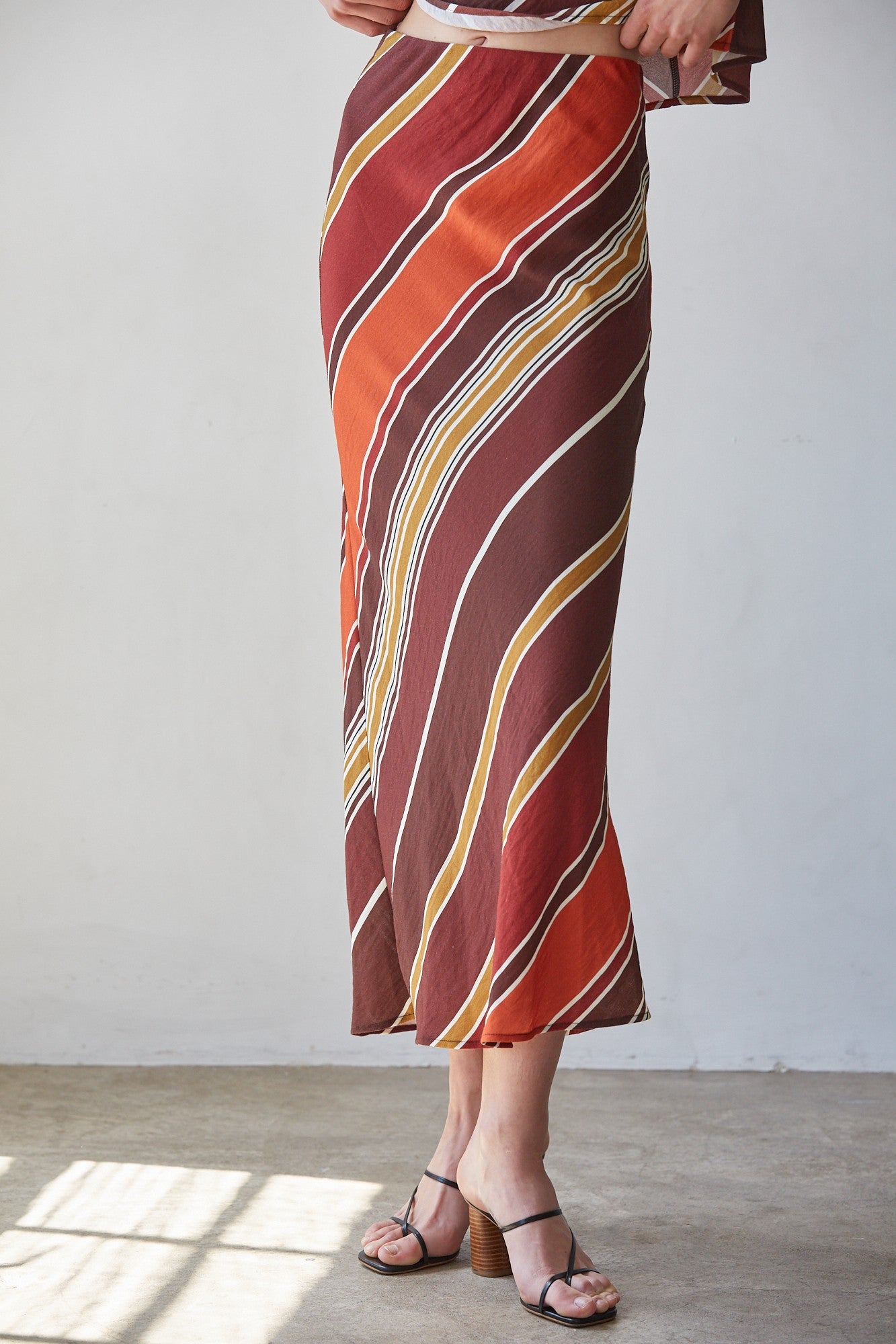 NYLAND Issey Striped Skirt