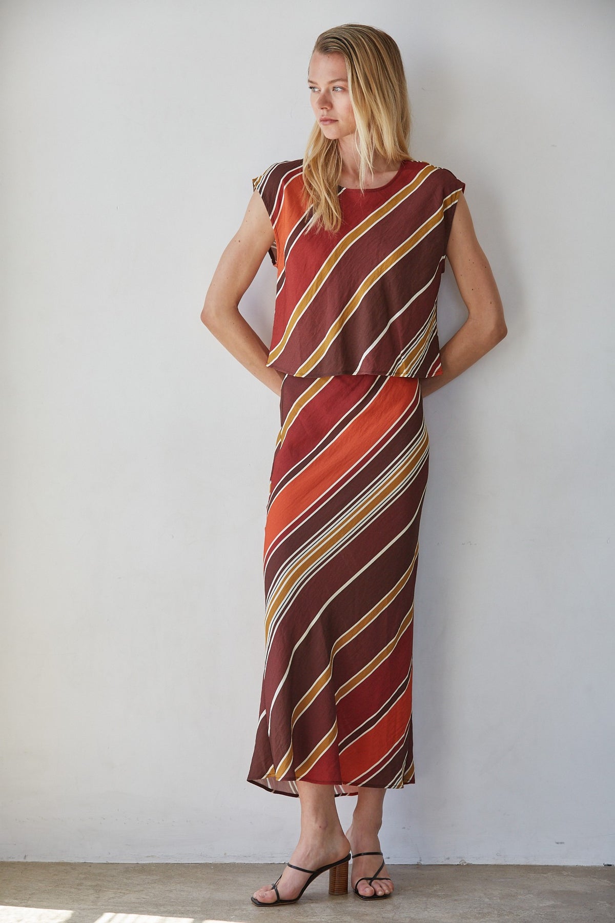 NYLAND Issey Striped Skirt