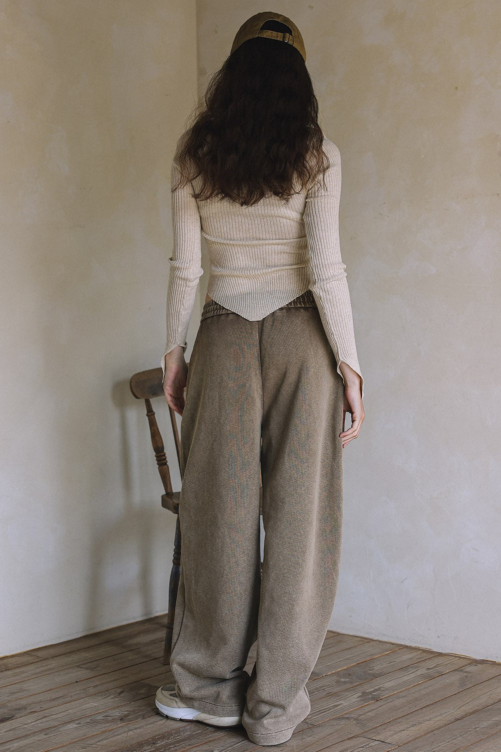 DEON Washed Wide Leg Pants
