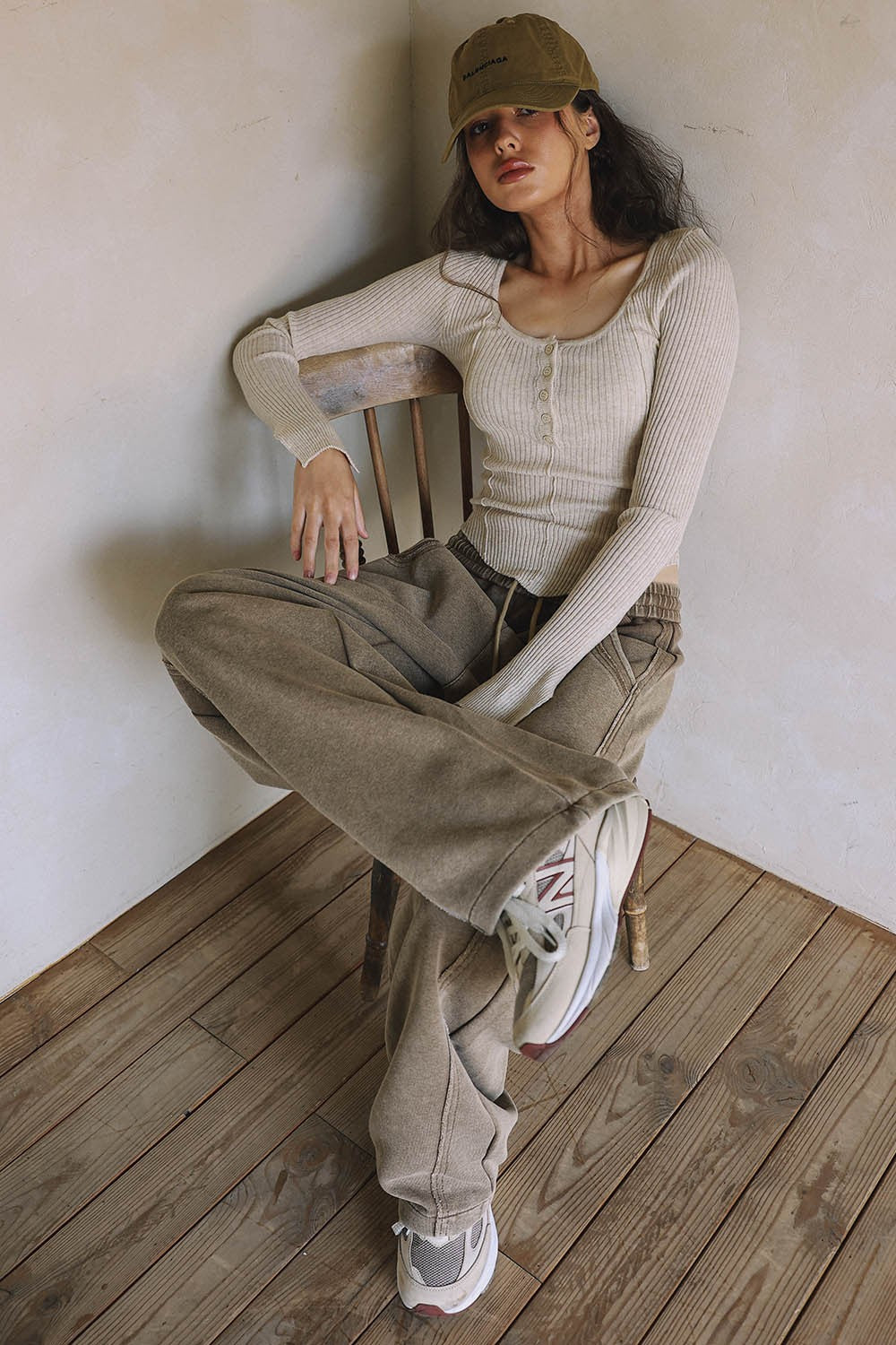 DEON LS Fine Gauge Sweater Oatmeal
