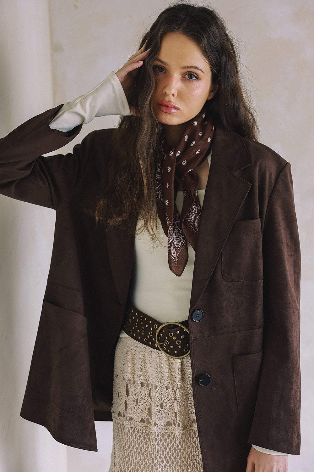 DEON Suede Jacket Brown