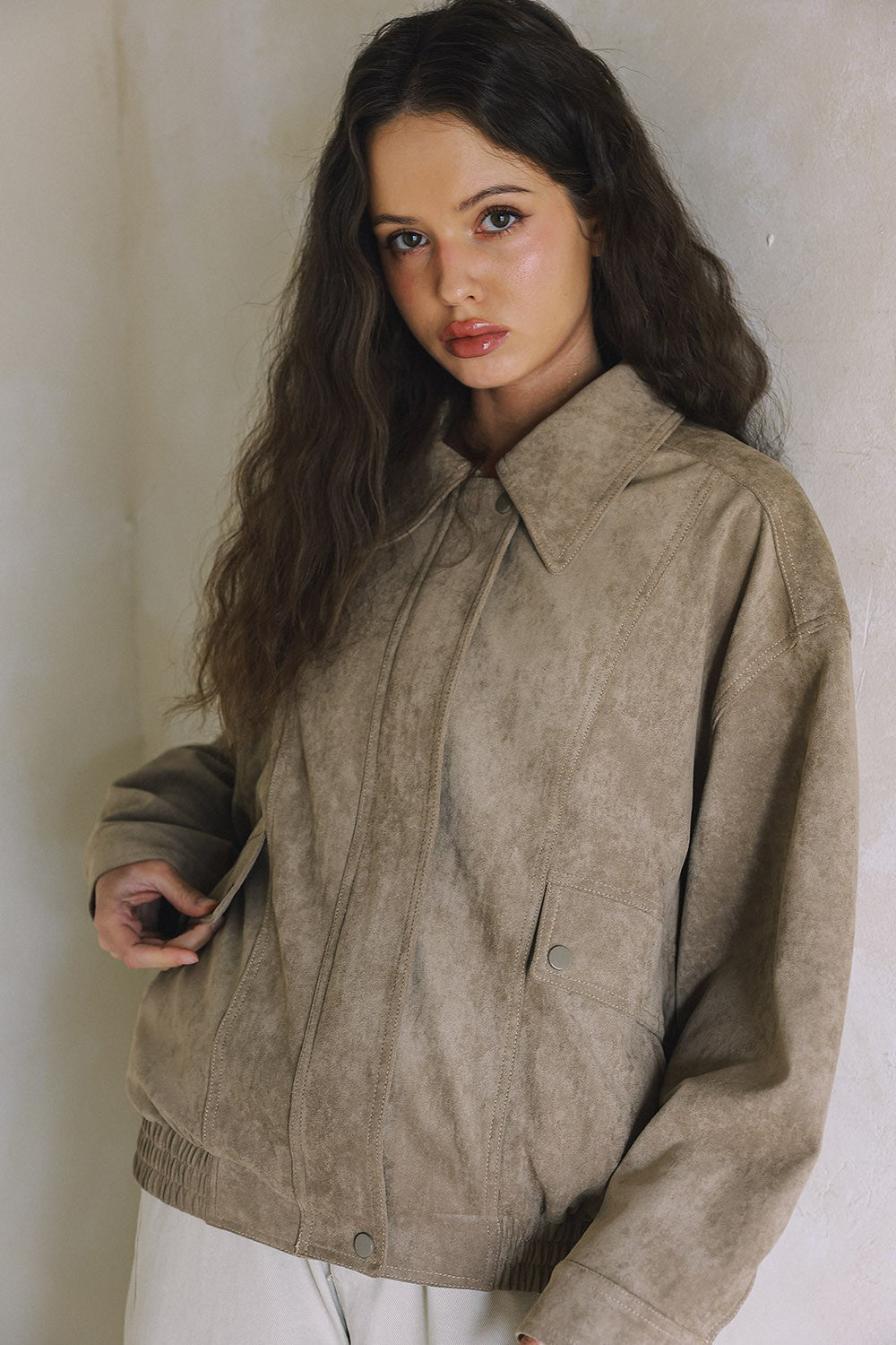 BL:S Suede Blouson Jacket