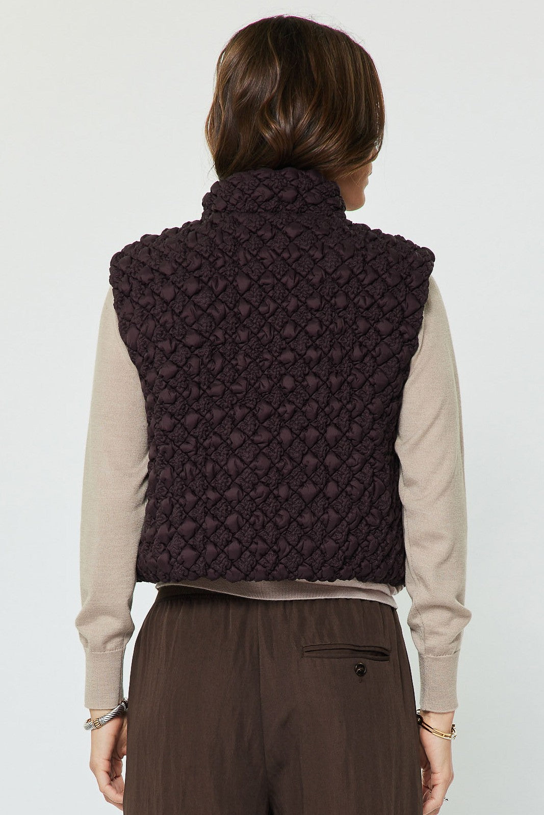 NYLAND Brea Cropped Quilting Vest