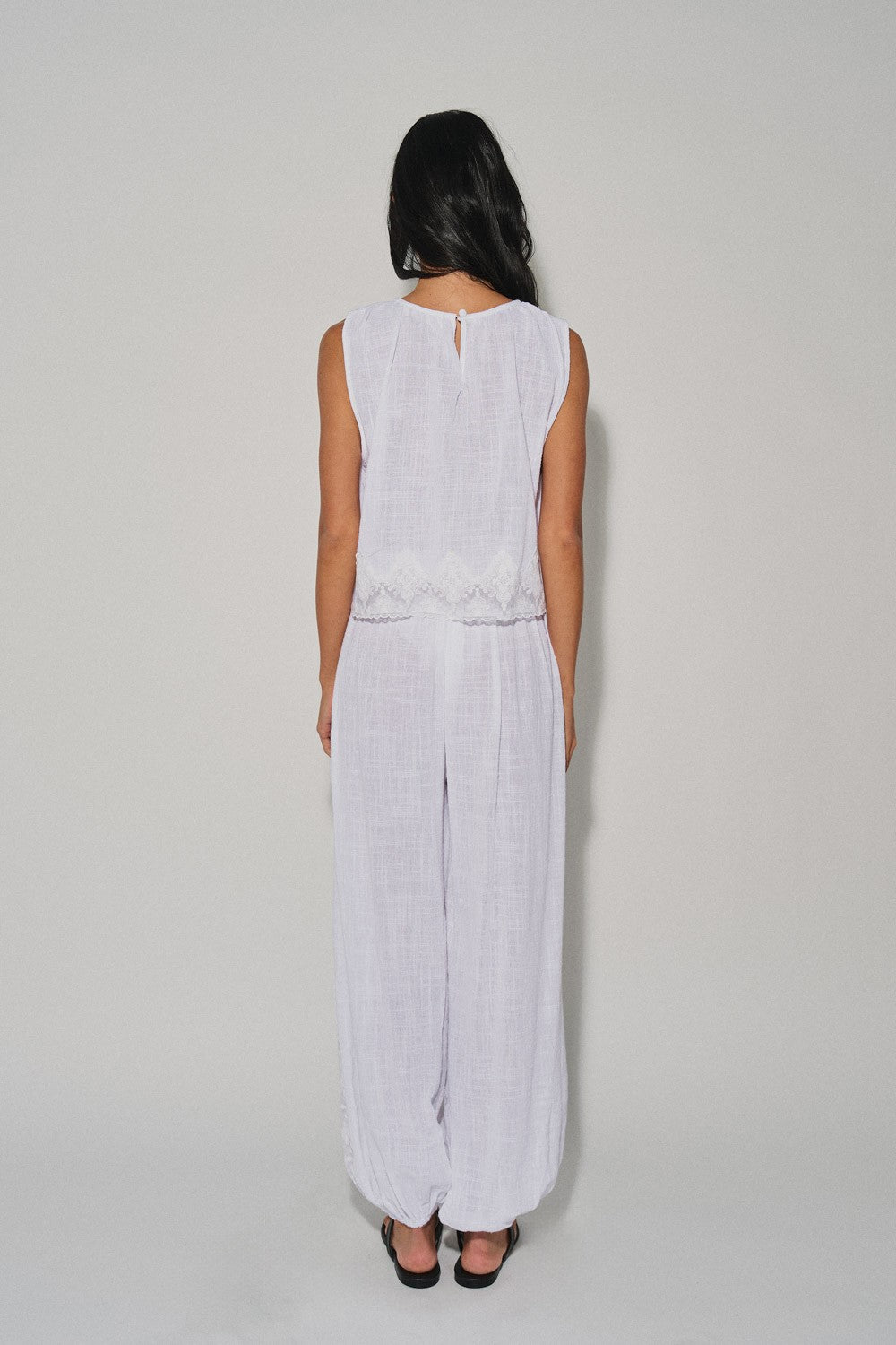 DEON Linen Lace Hem Set